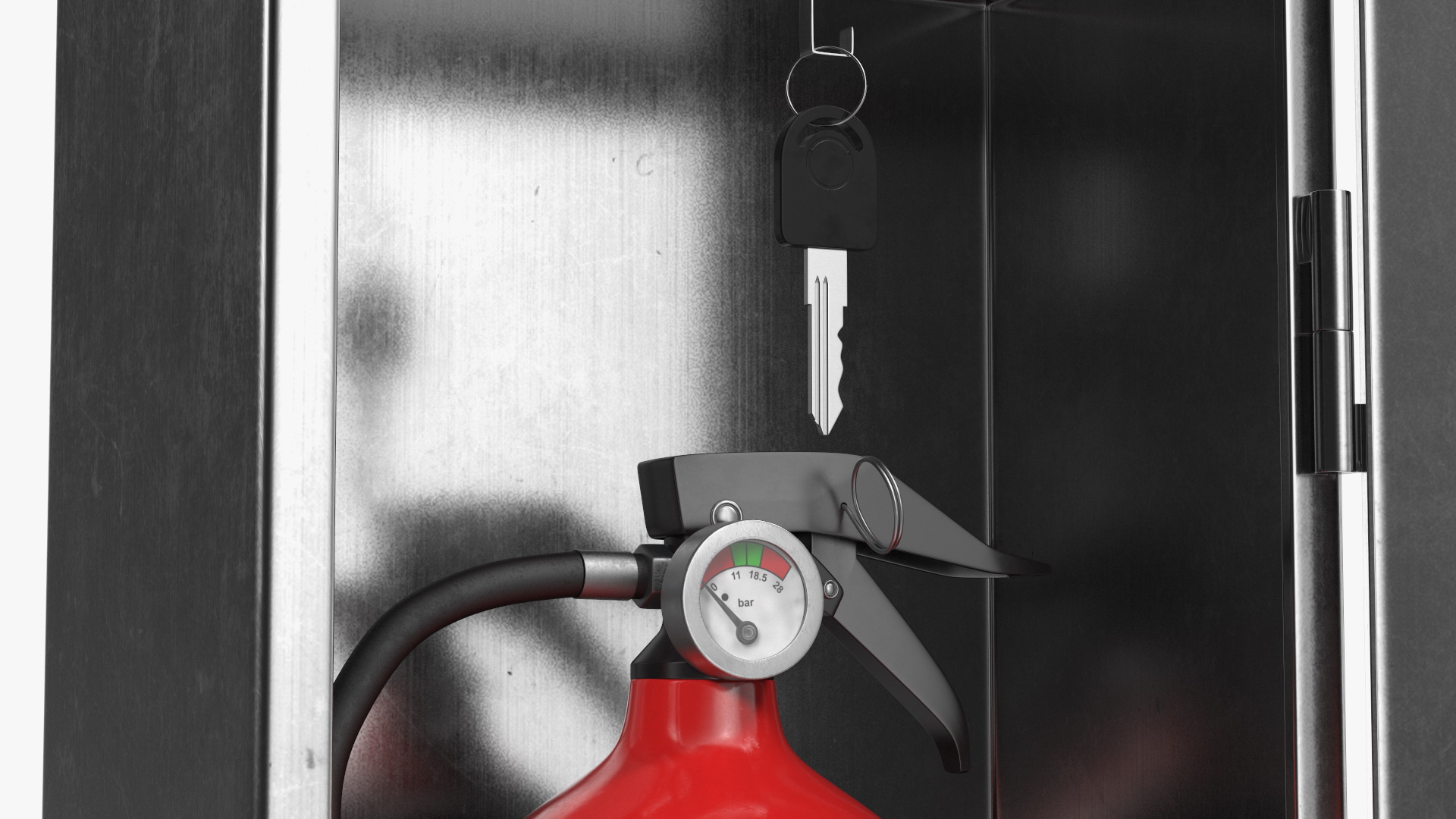 3D Fire Extinguisher Storage Box Set model