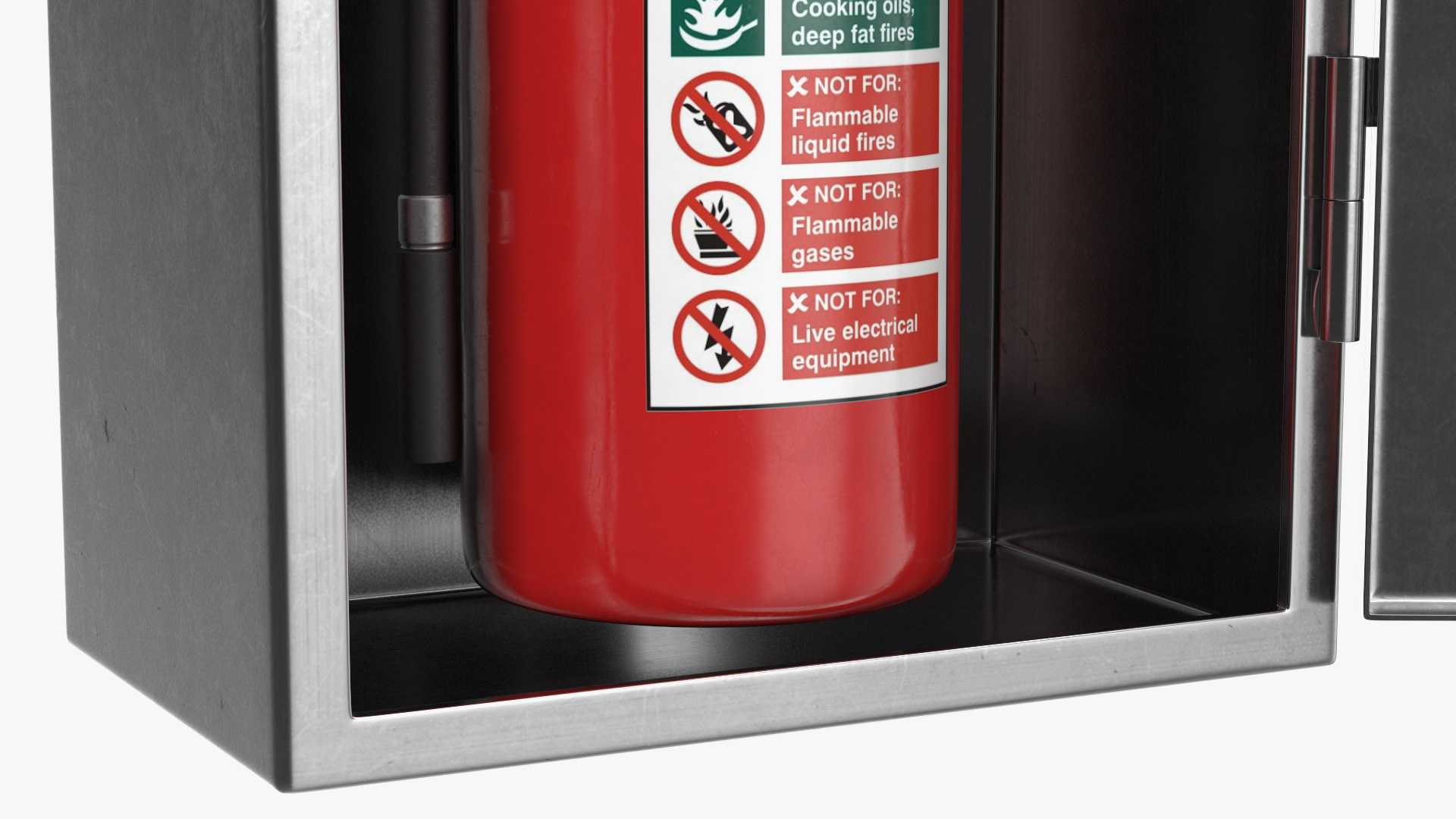 3D Fire Extinguisher Storage Box Set model