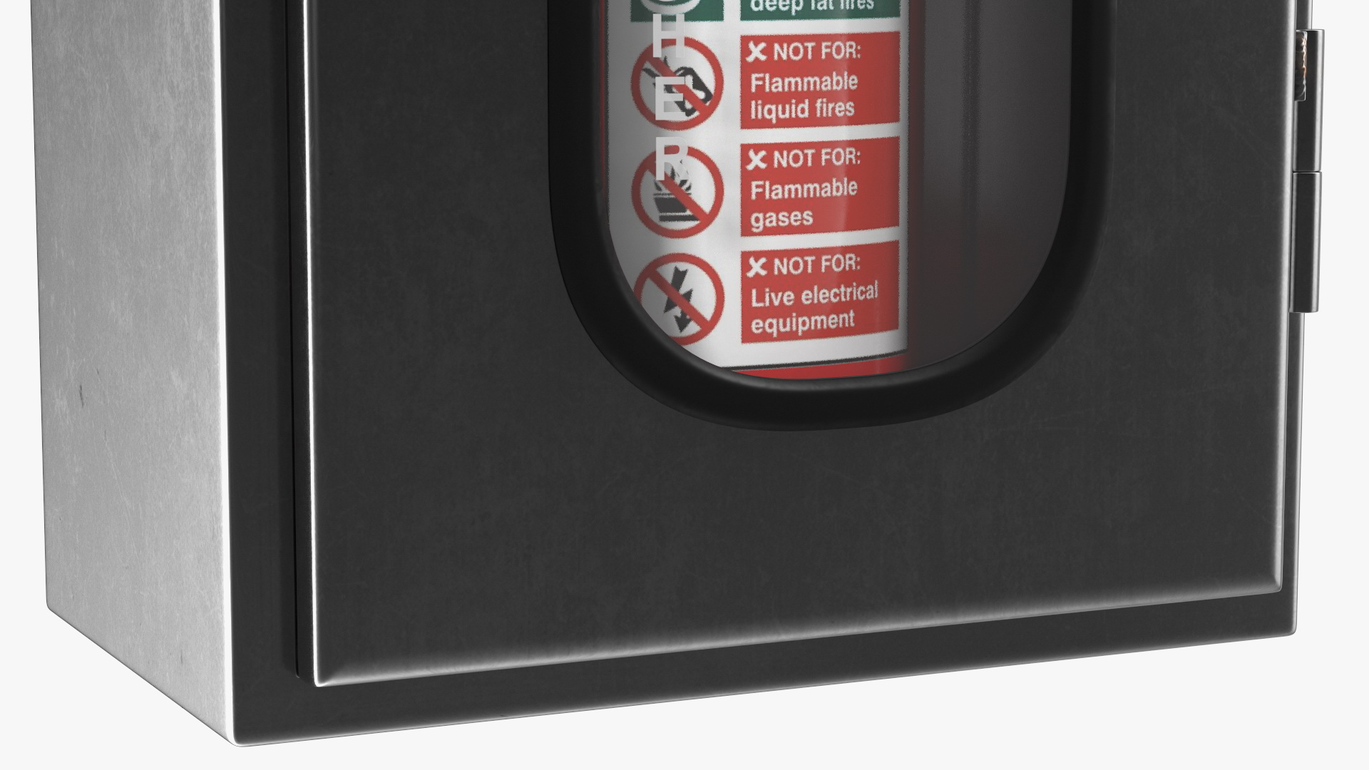 3D Fire Extinguisher Storage Box Set model