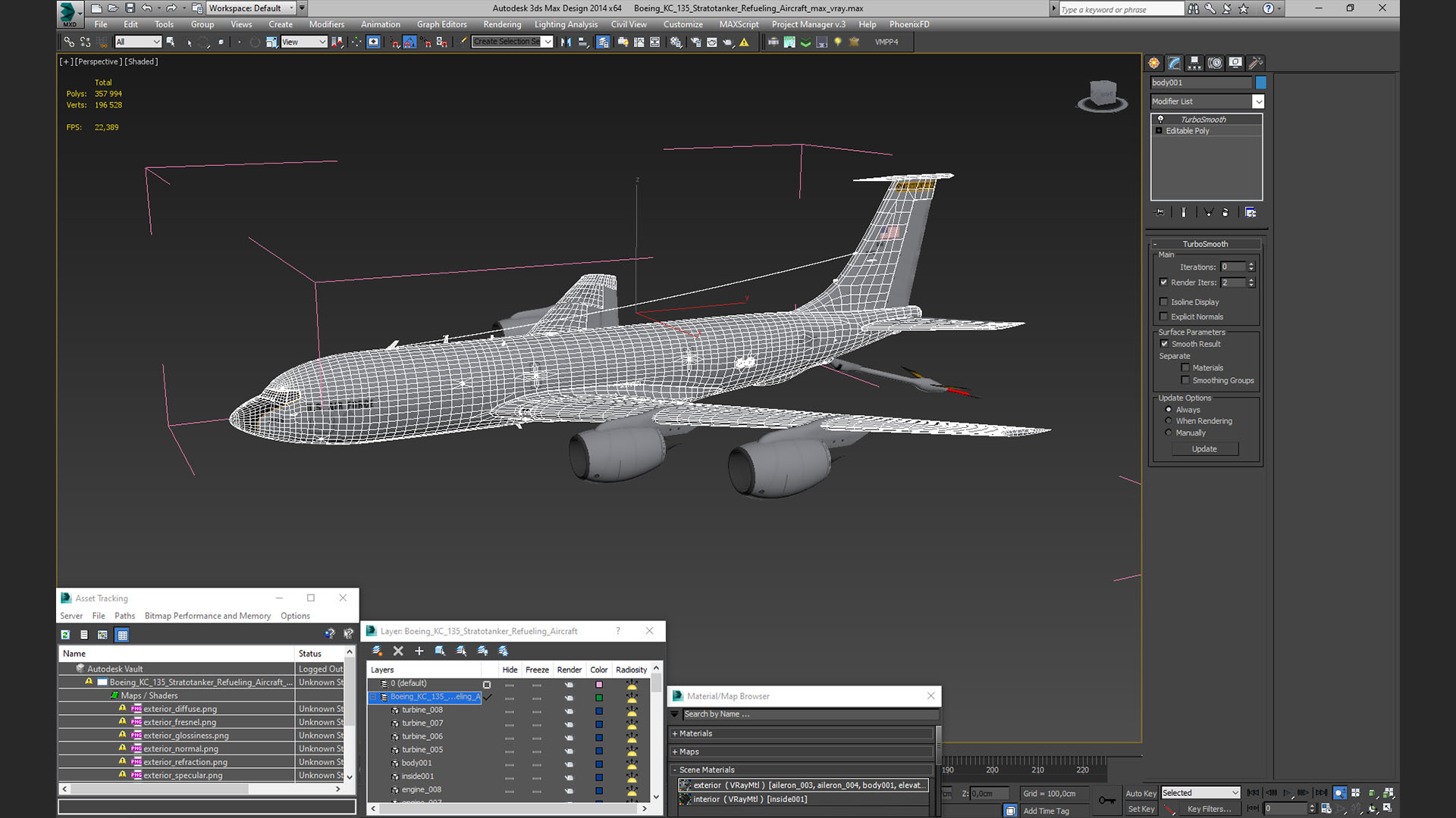 3D model Boeing KC 135 Stratotanker Refueling Aircraft