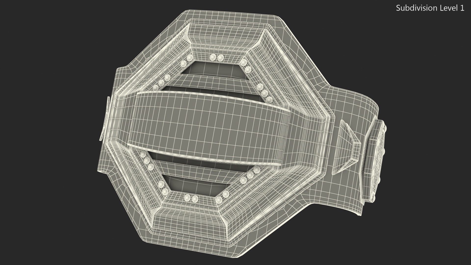 3D Champion Belt model