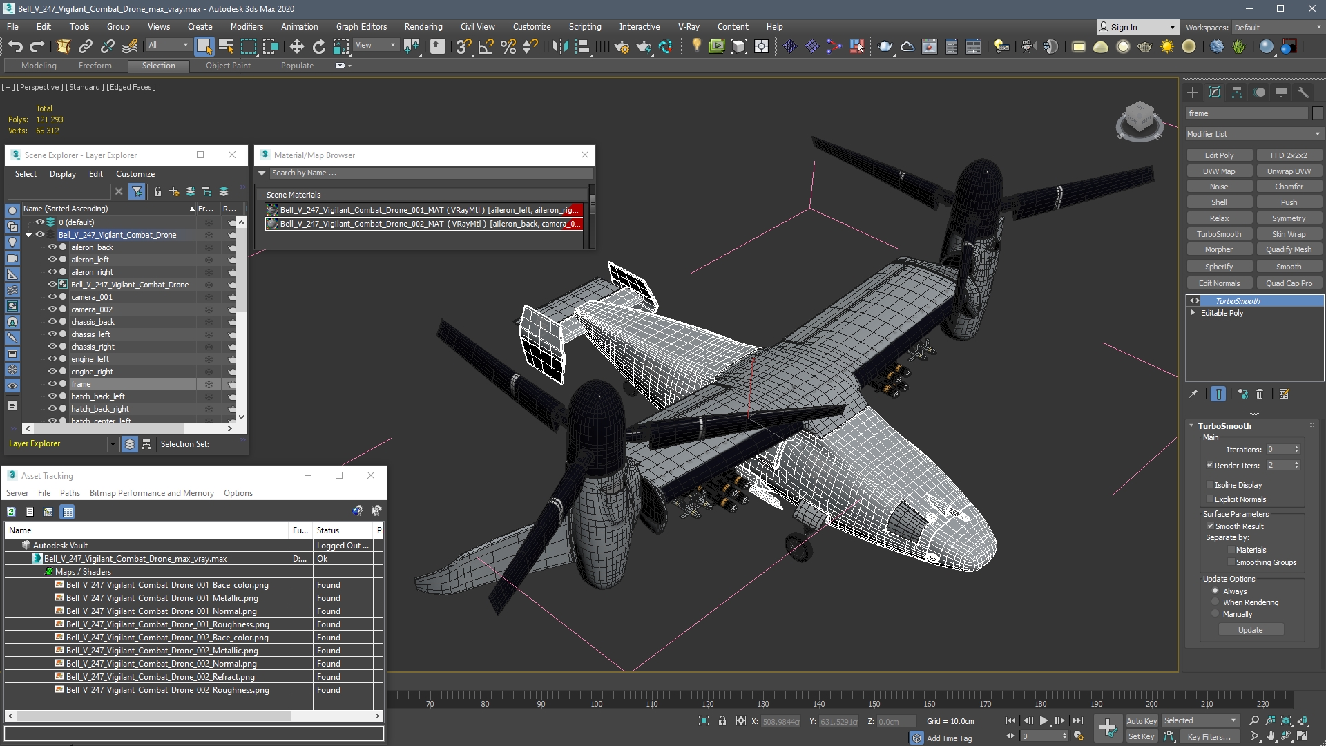 Bell V 247 Vigilant Combat Drone 3D