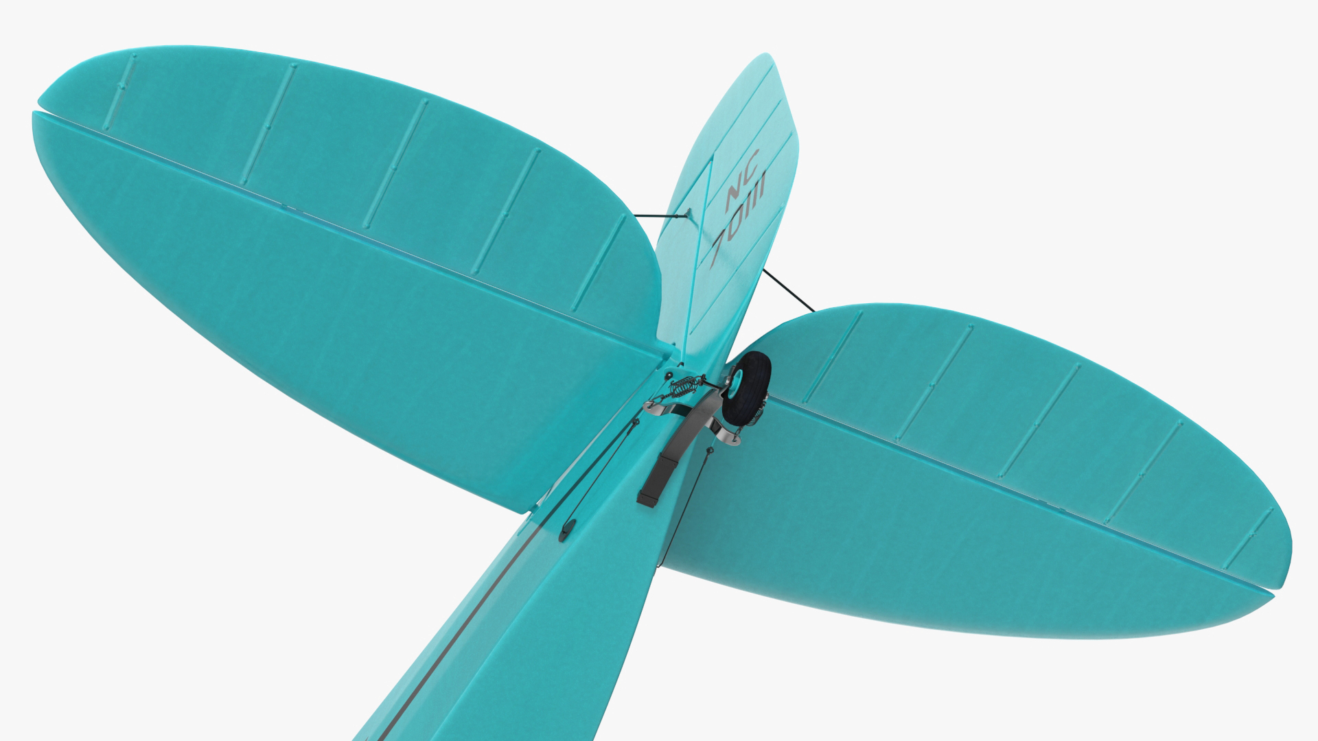 3D model Piper Cub Aircraft Rigged