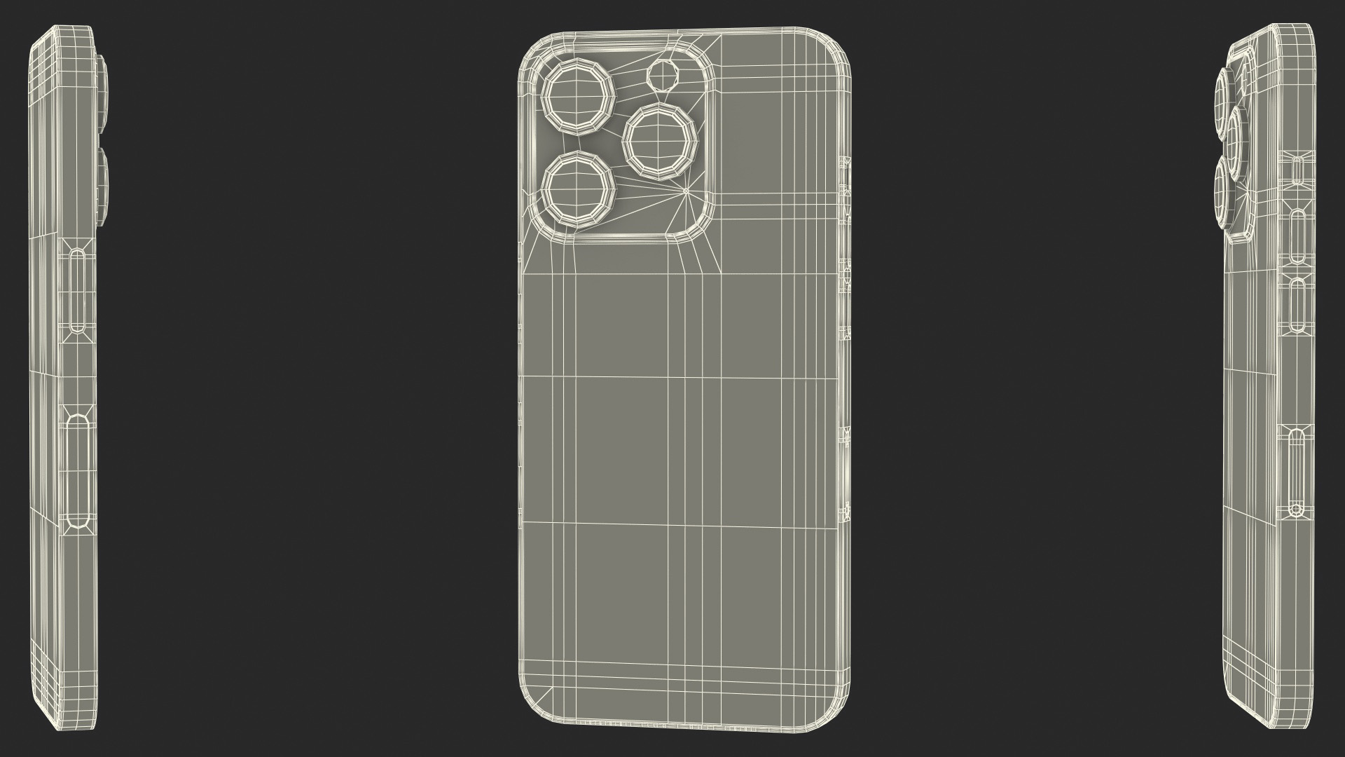 3D Apple iPhone 14 Pro Silver