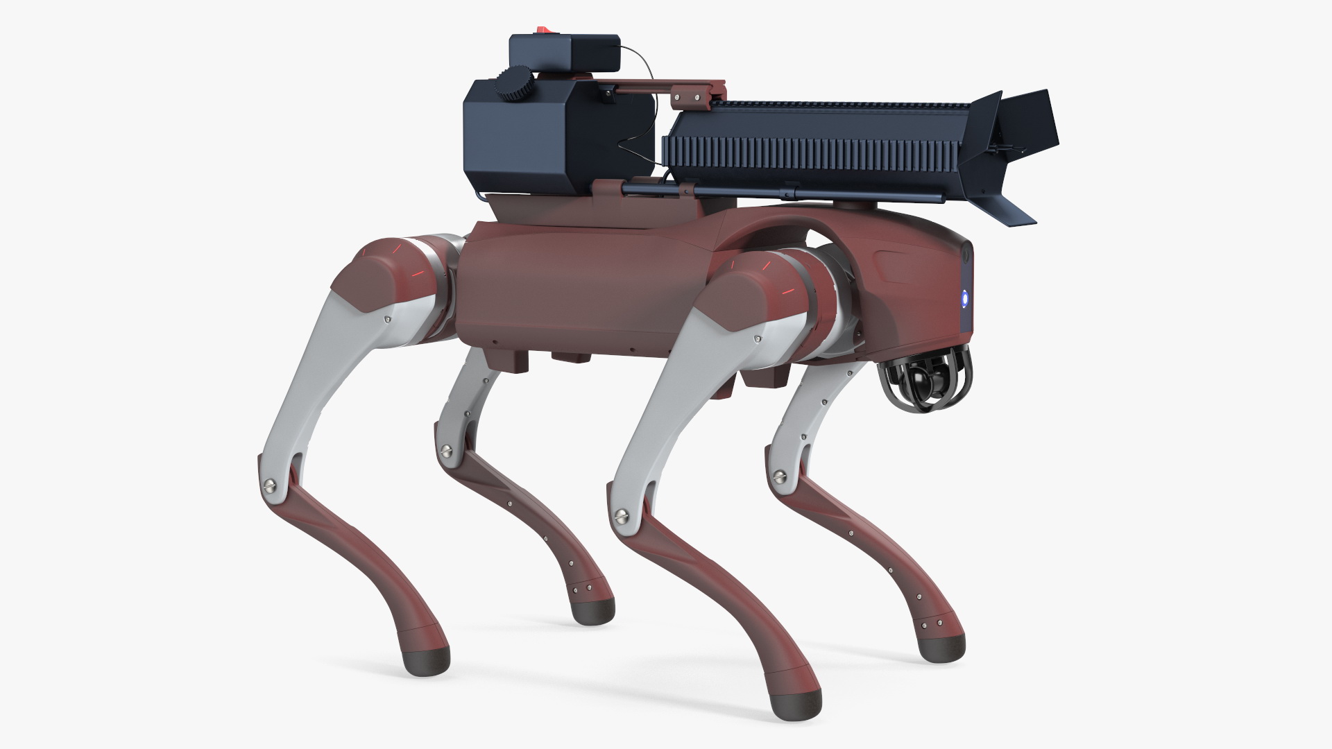Robot Dog with a Flamethrower 3D model