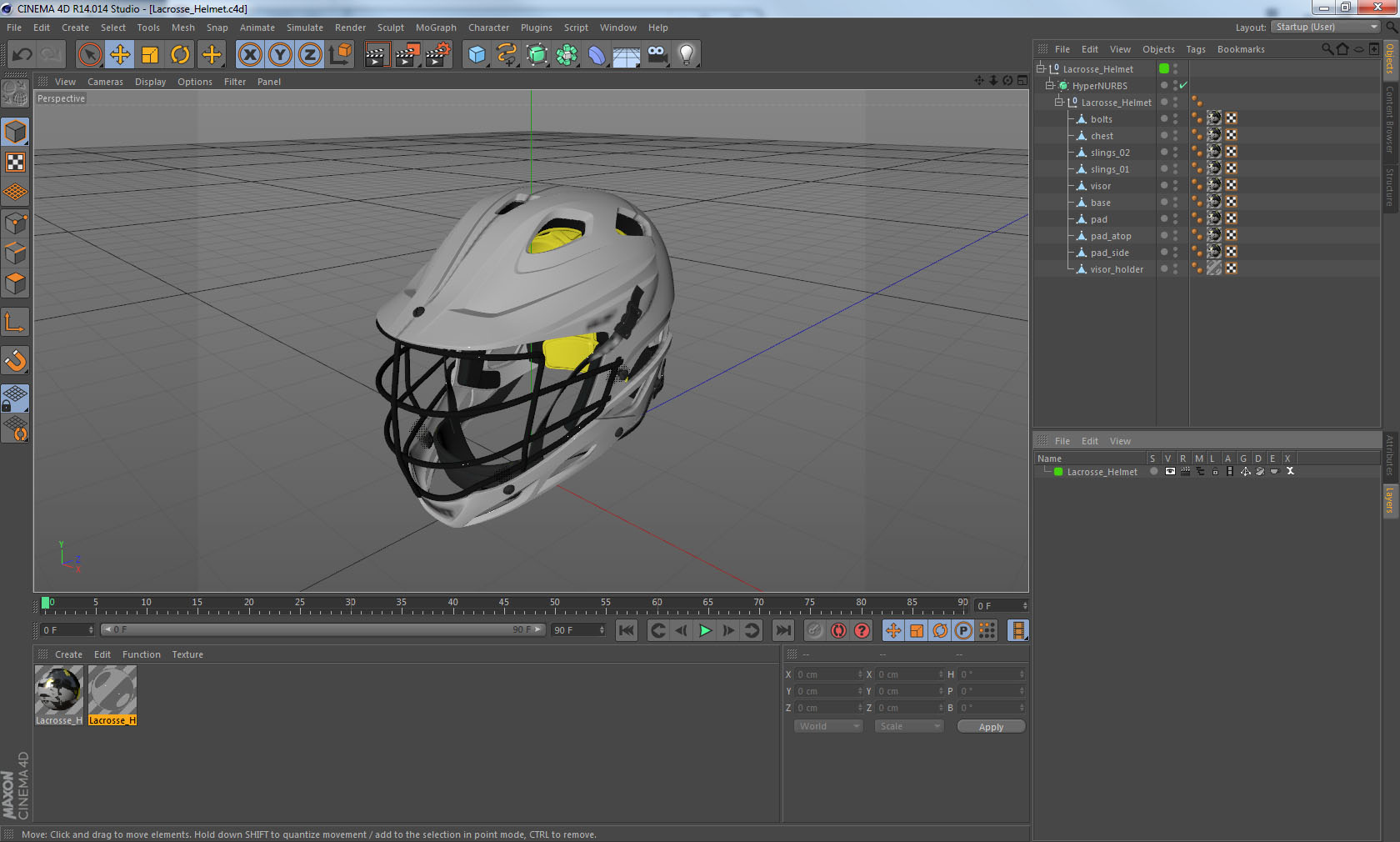 3D model Lacrosse Helmet