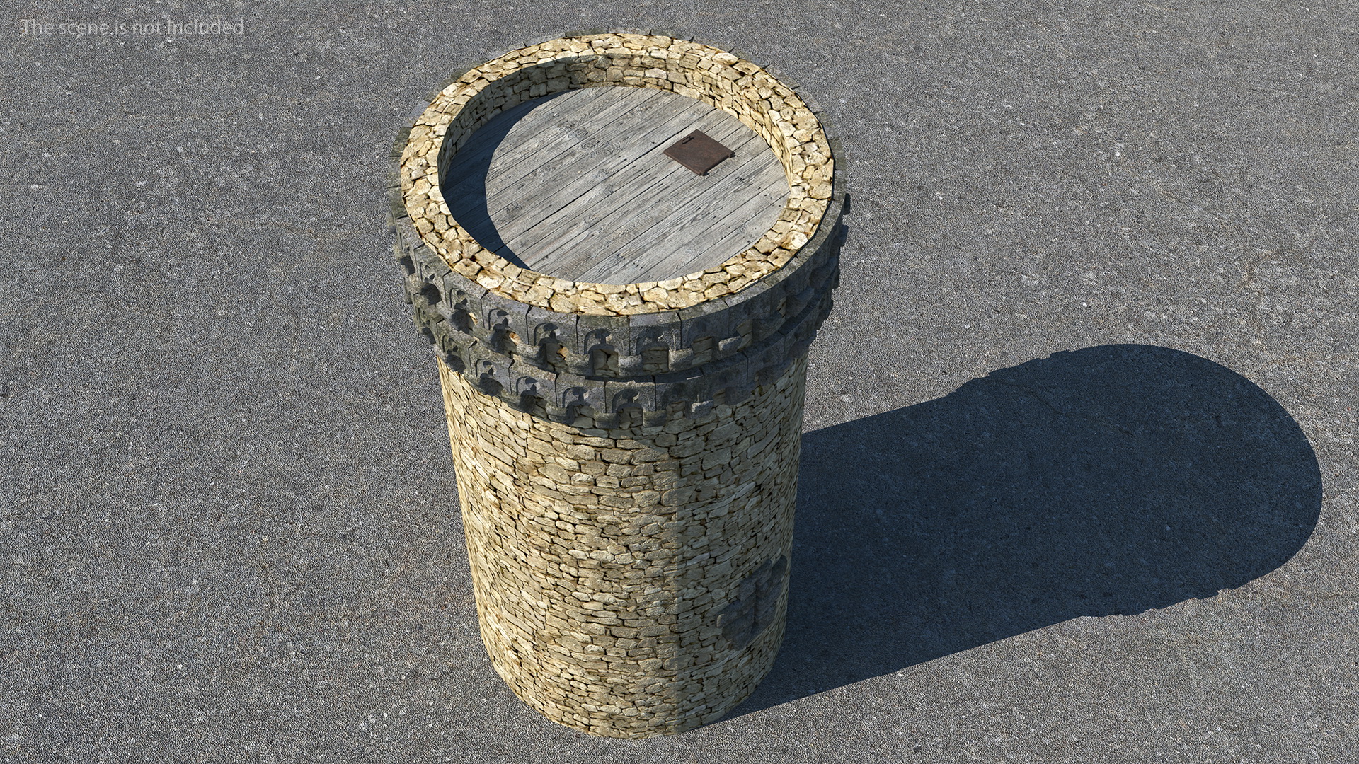 Small Medieval Castle Tower 3D