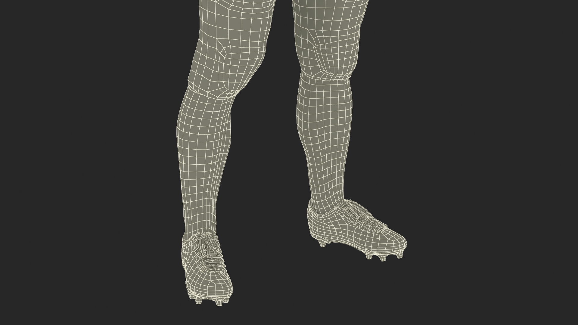 3D White Uniform Football Player Rigged