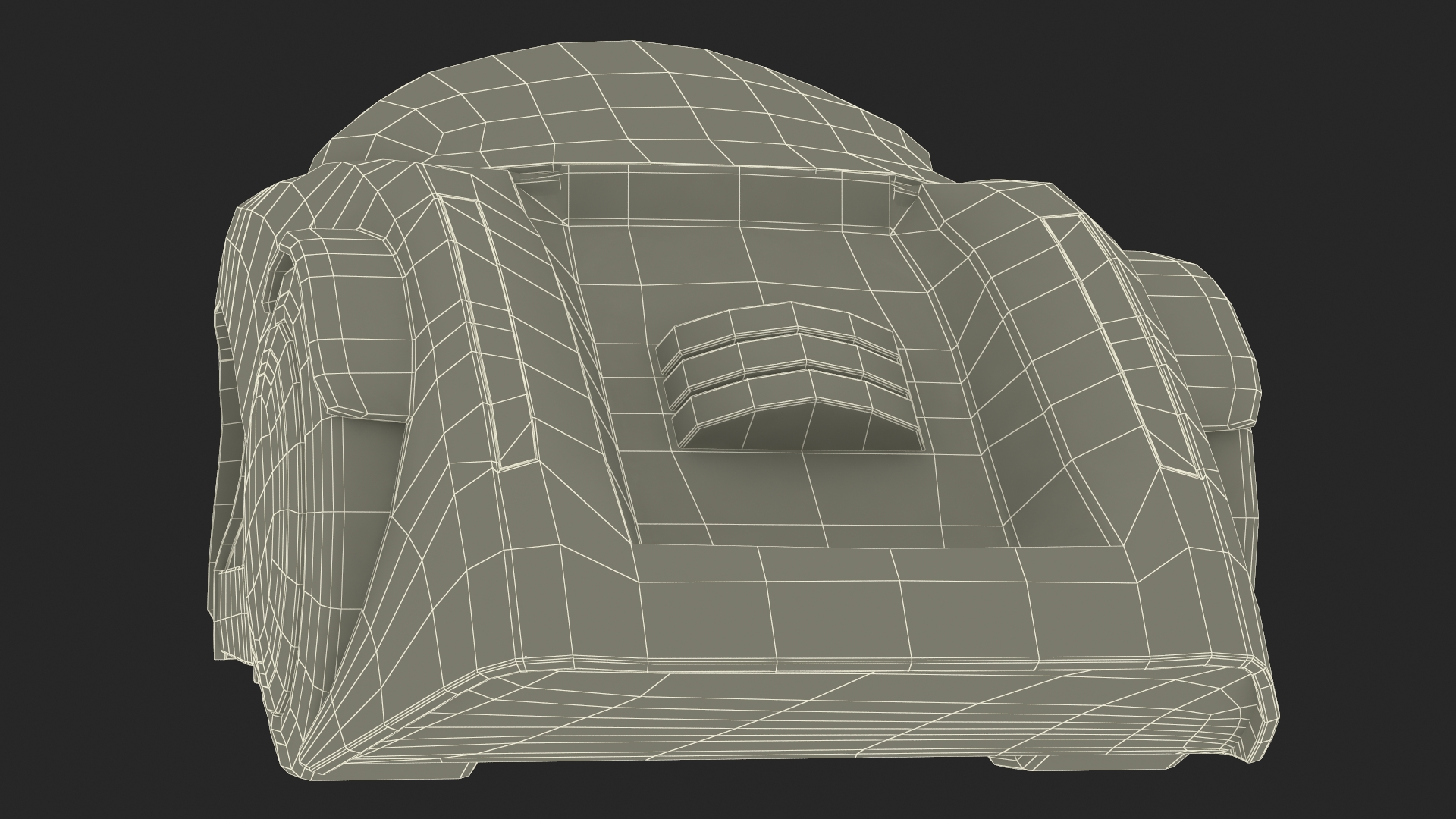 Futuristic Car Trike Metallic 3D model