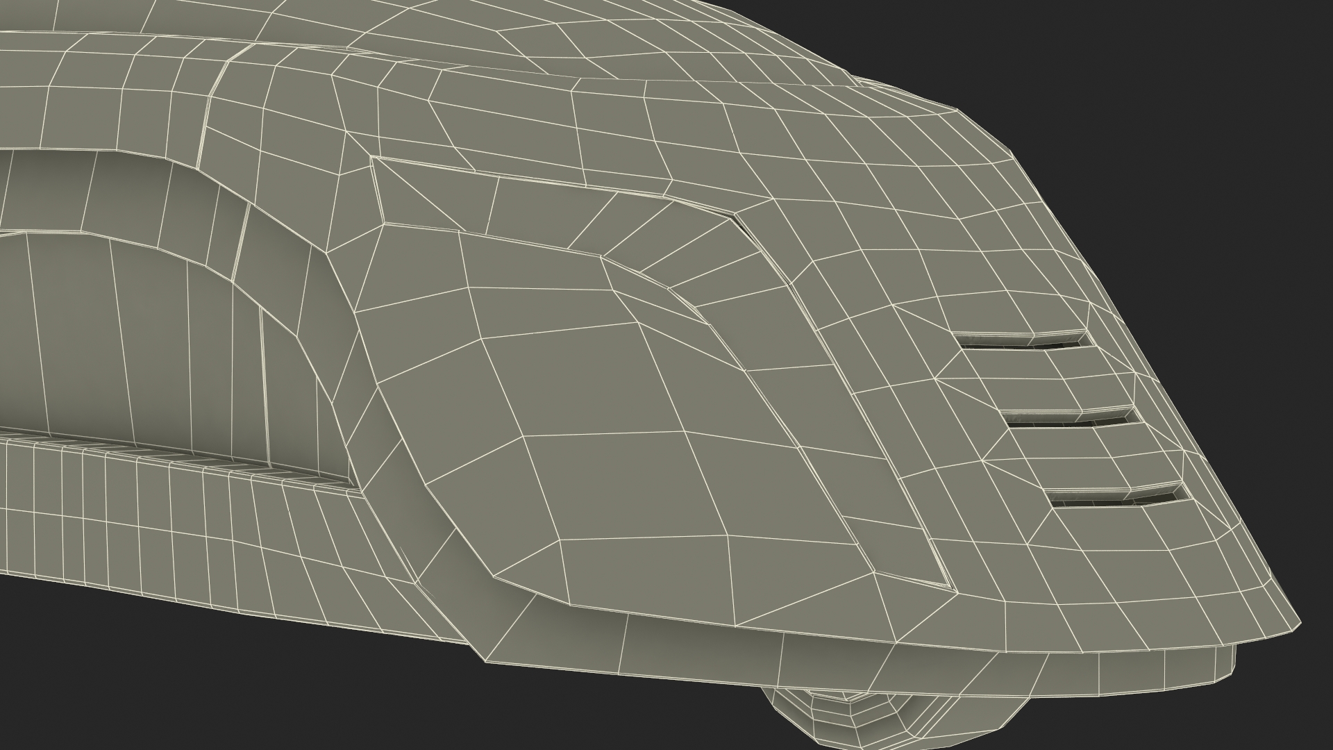 Futuristic Car Trike Metallic 3D model