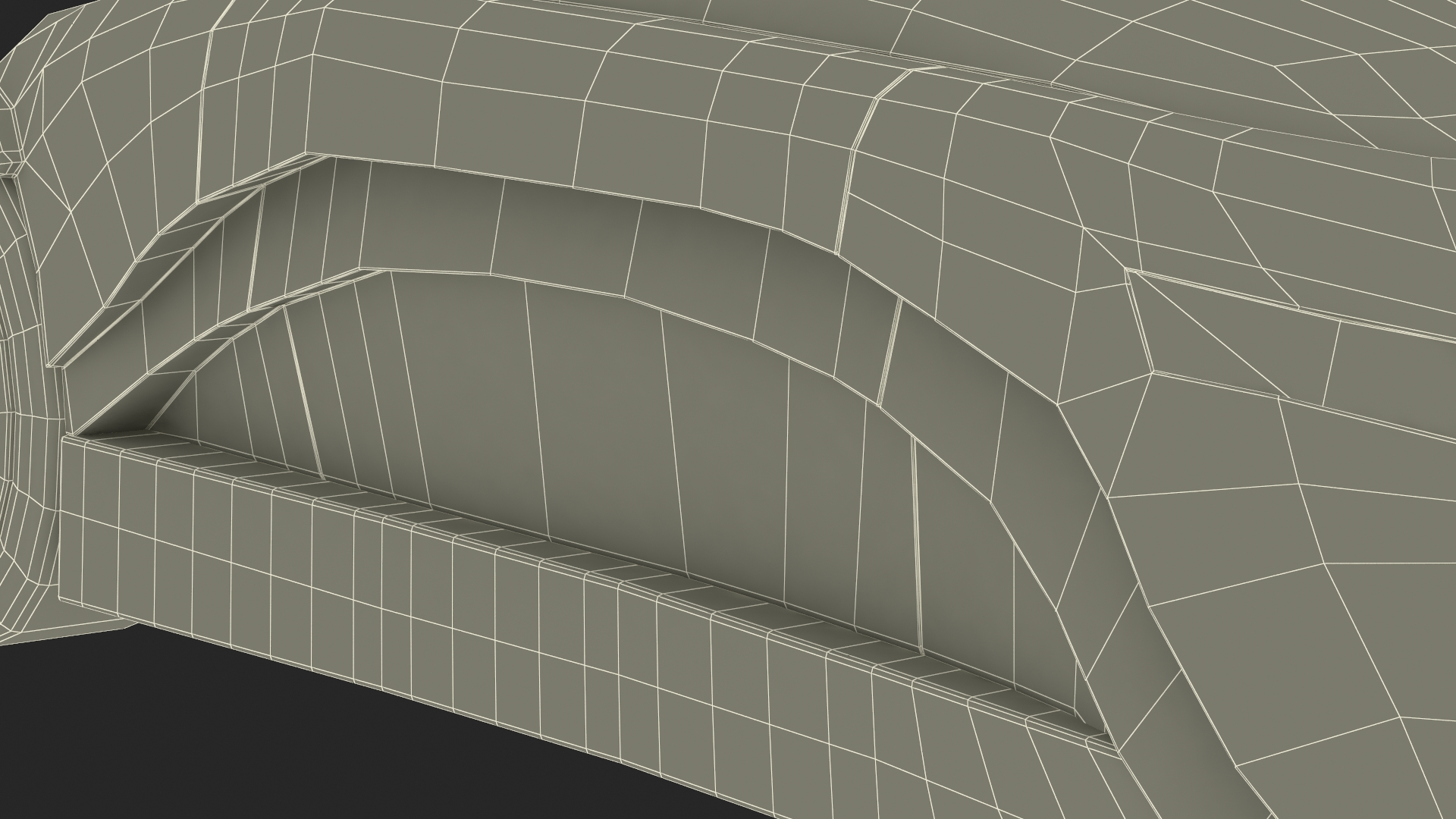 Futuristic Car Trike Metallic 3D model