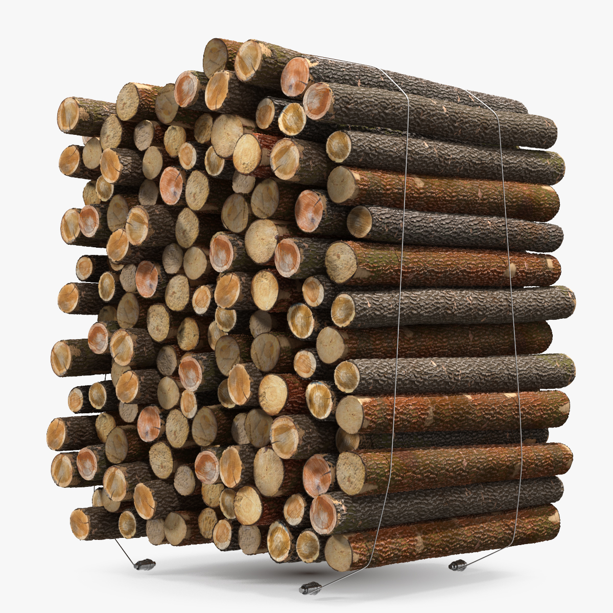 Pile of Small Wood Logs, view 3