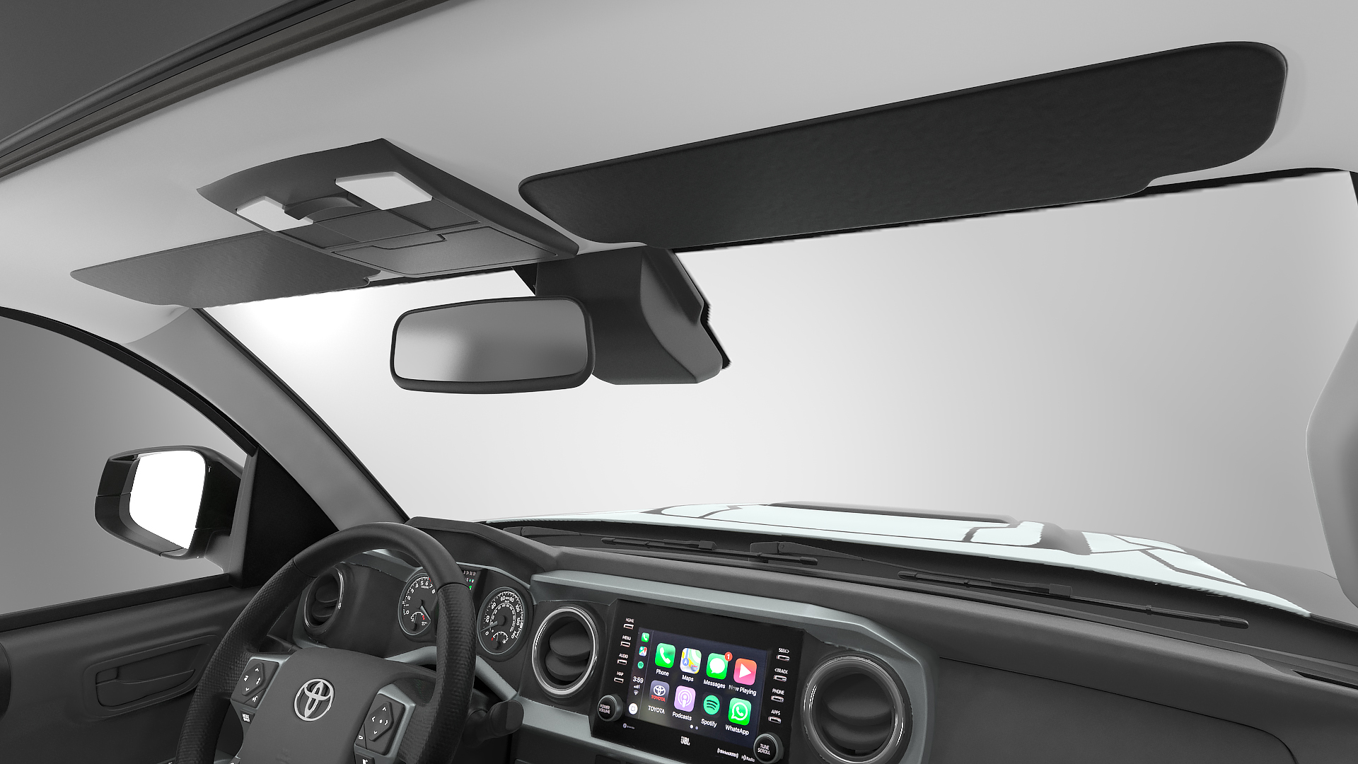 Toyota Tacoma TRD Pro Midnight Black Metallic 2021 Rigged 3D