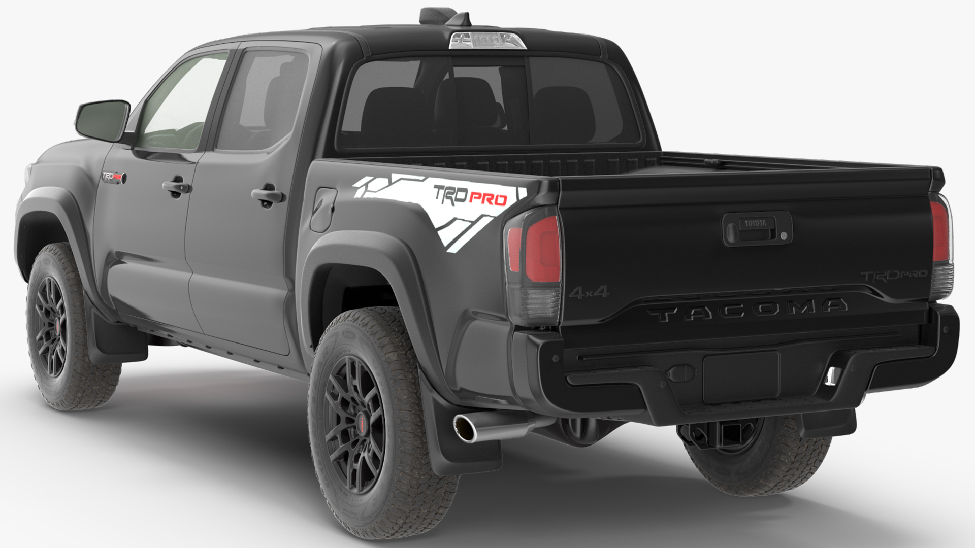 Toyota Tacoma TRD Pro Midnight Black Metallic 2021 Rigged 3D