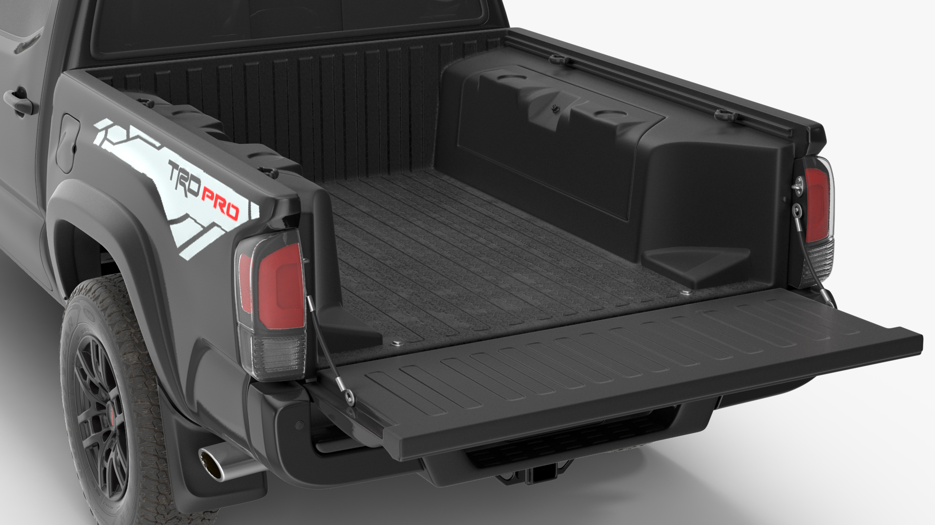 Toyota Tacoma TRD Pro Midnight Black Metallic 2021 Rigged 3D