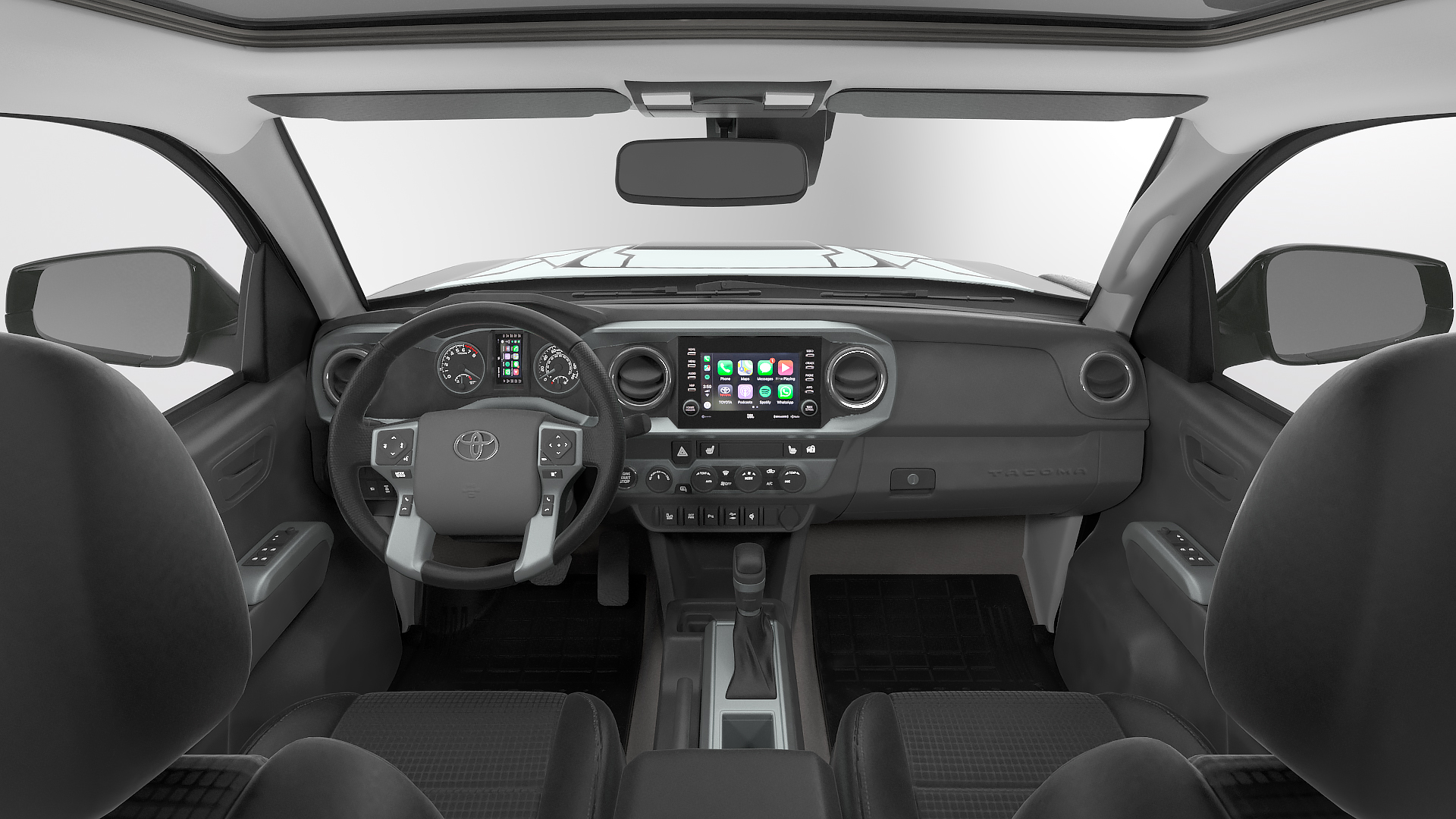 Toyota Tacoma TRD Pro Midnight Black Metallic 2021 Rigged 3D