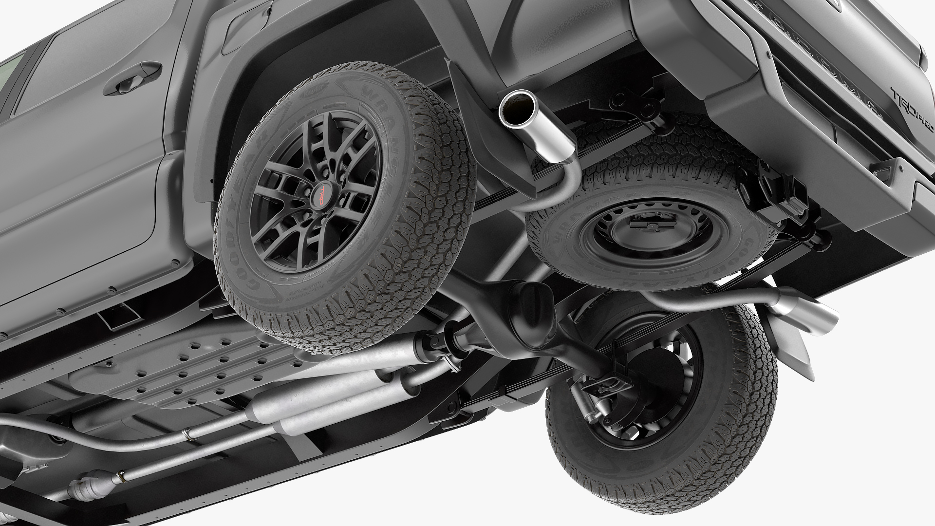 Toyota Tacoma TRD Pro Midnight Black Metallic 2021 Rigged 3D