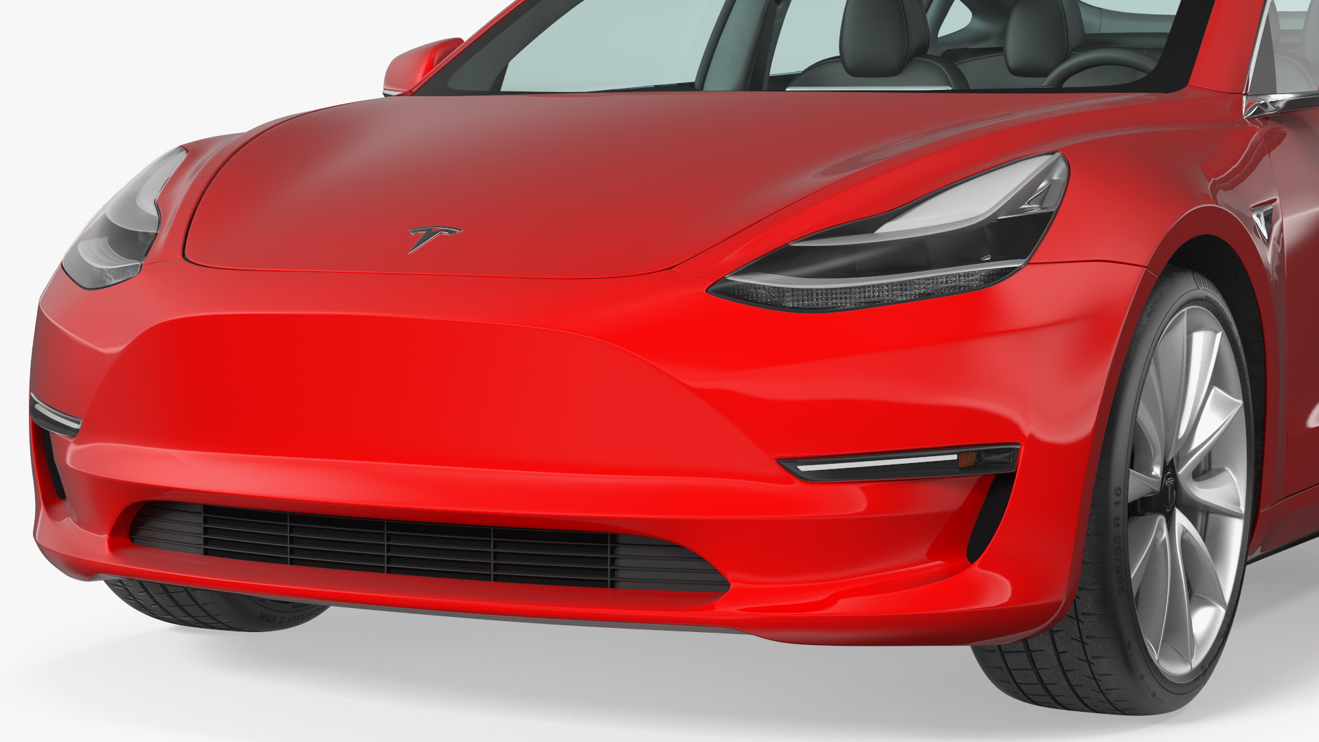 3D Electric Charging Station and Tesla Model 3 model