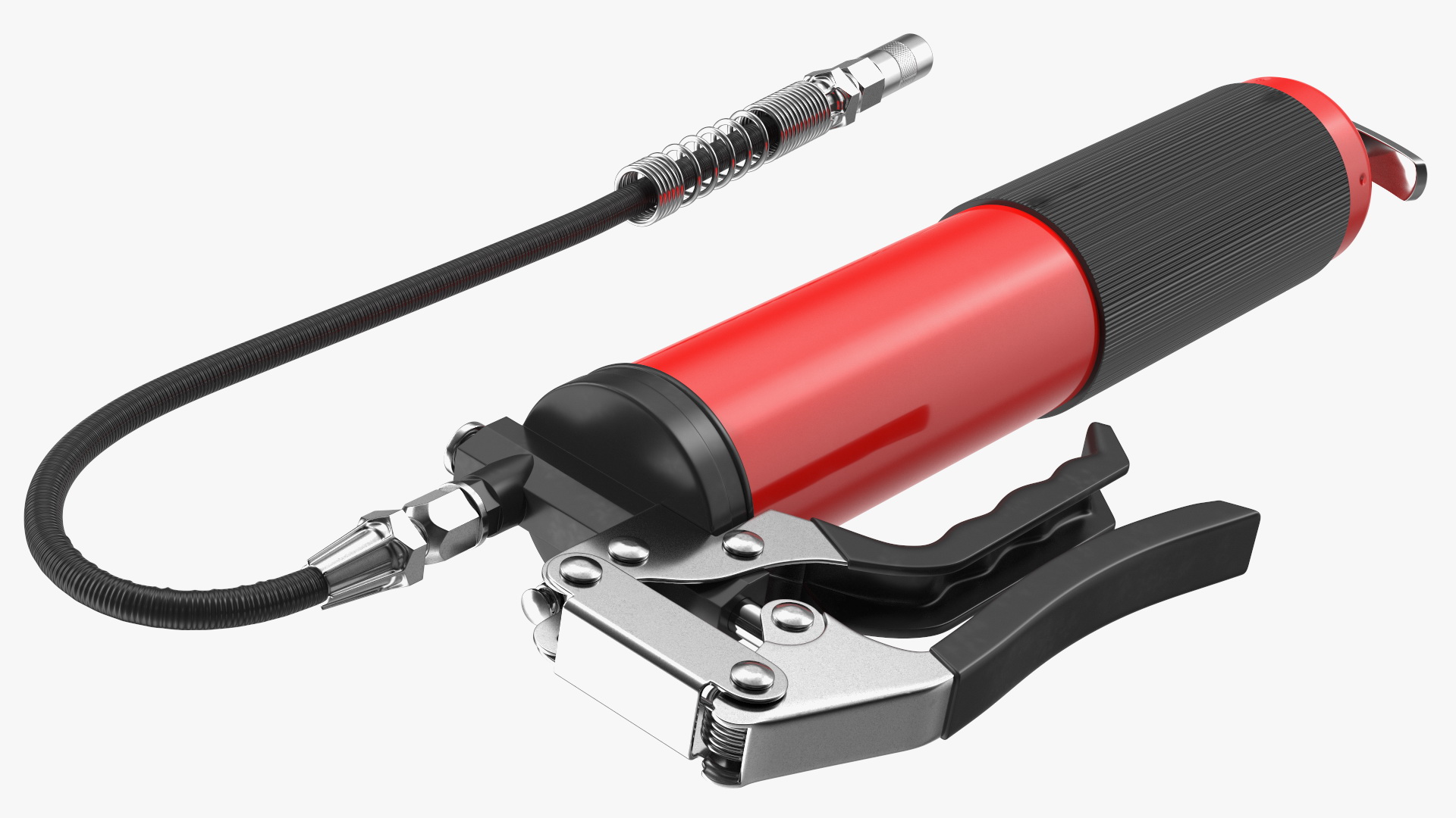 3D model Pistol Grip Air Grease Gun Red