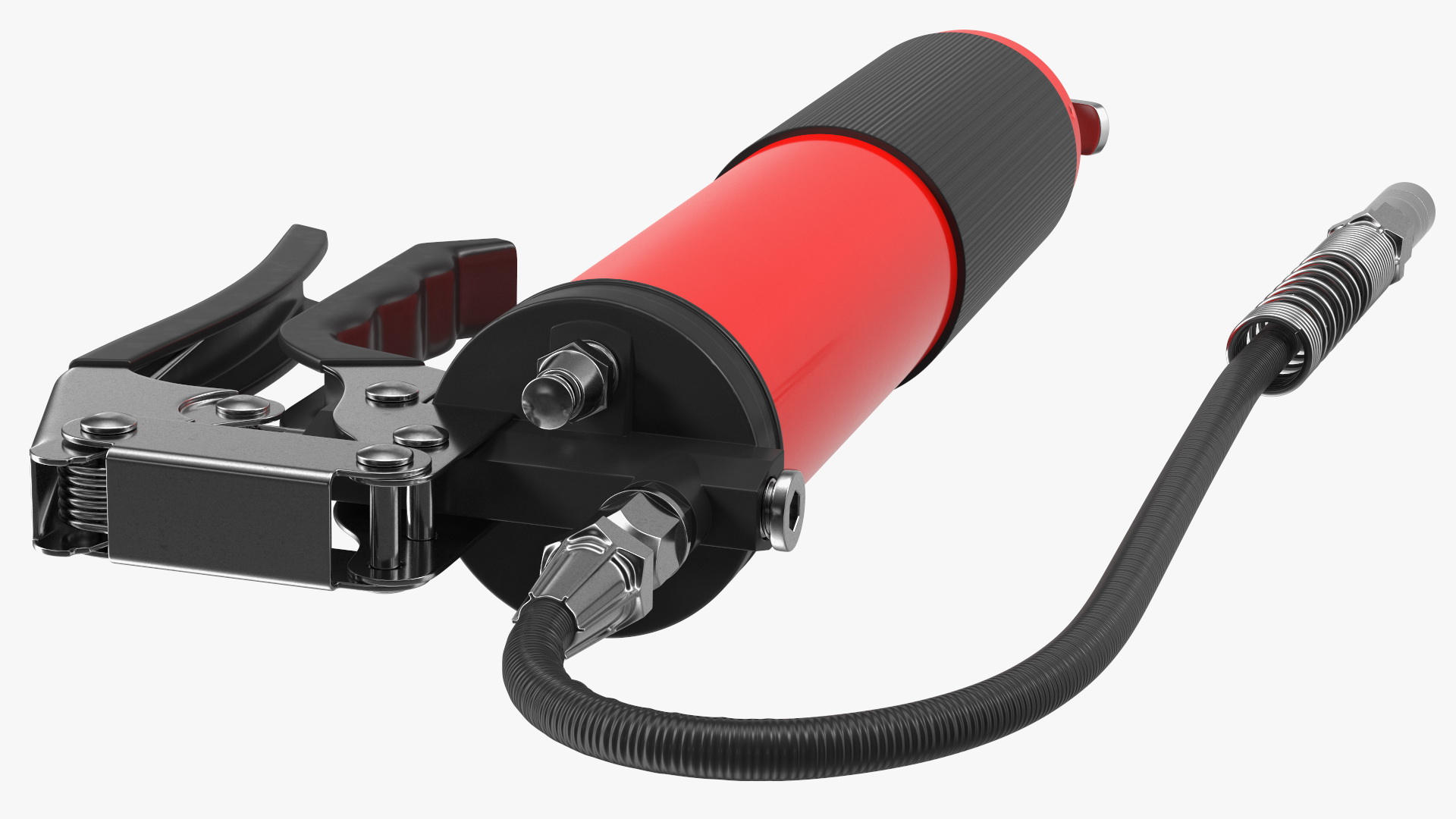 3D model Pistol Grip Air Grease Gun Red