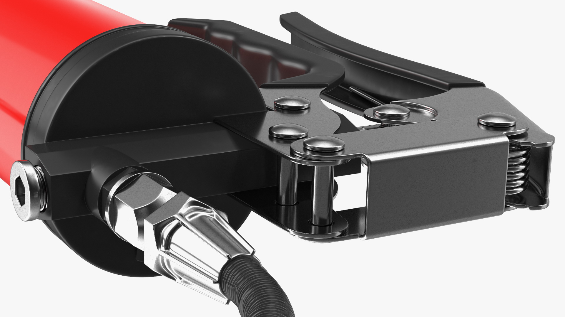 3D model Pistol Grip Air Grease Gun Red