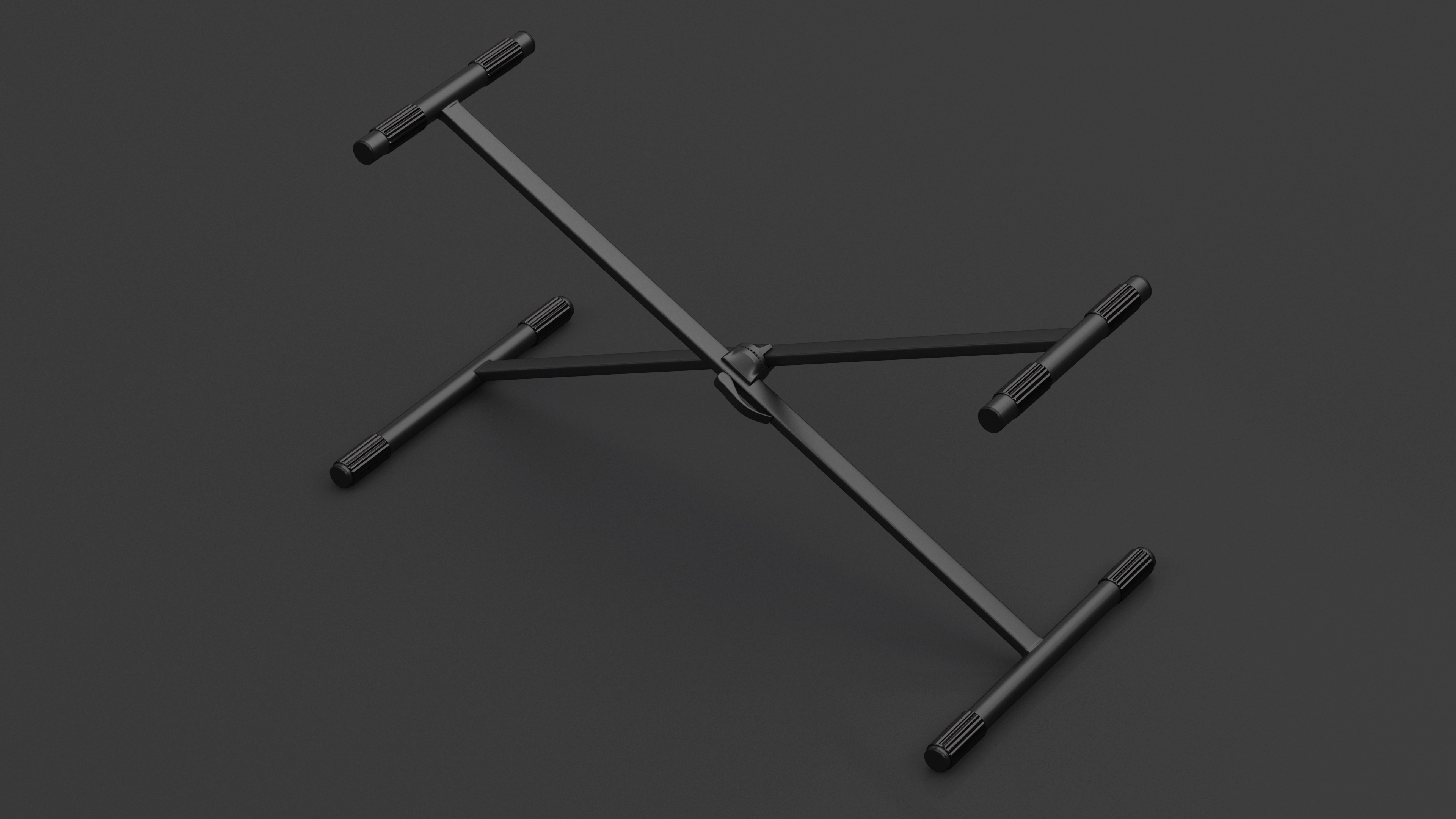 Stand for Digital Piano Black 3D model