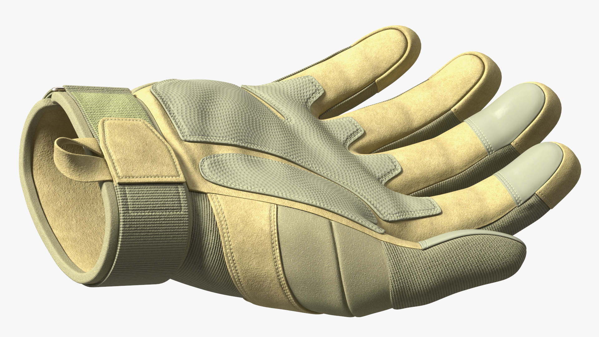 Shockproof Gloves Khaki Rigged for Maya 3D model