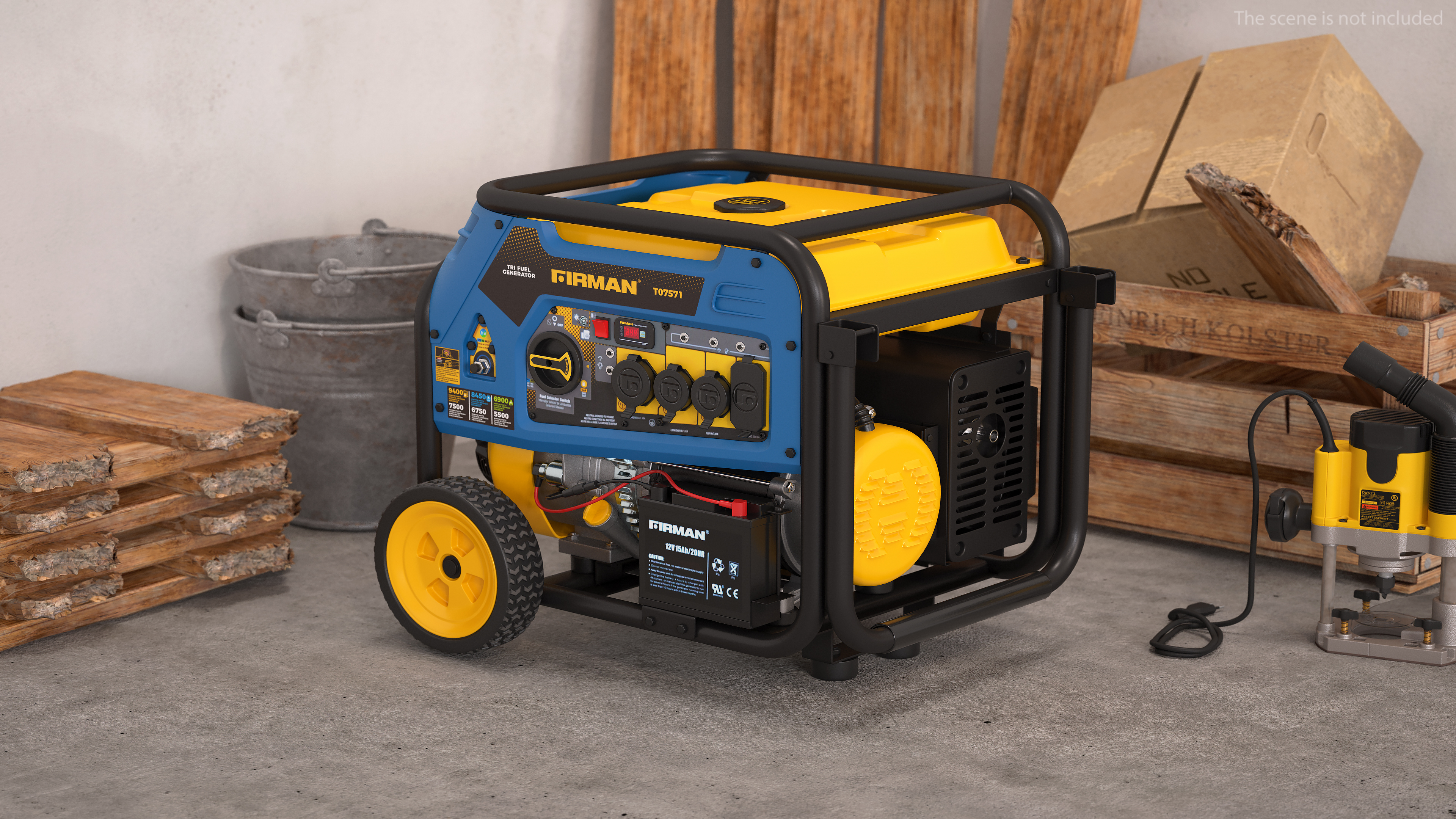 FIRMAN T07571 Tri Fuel Generator 3D