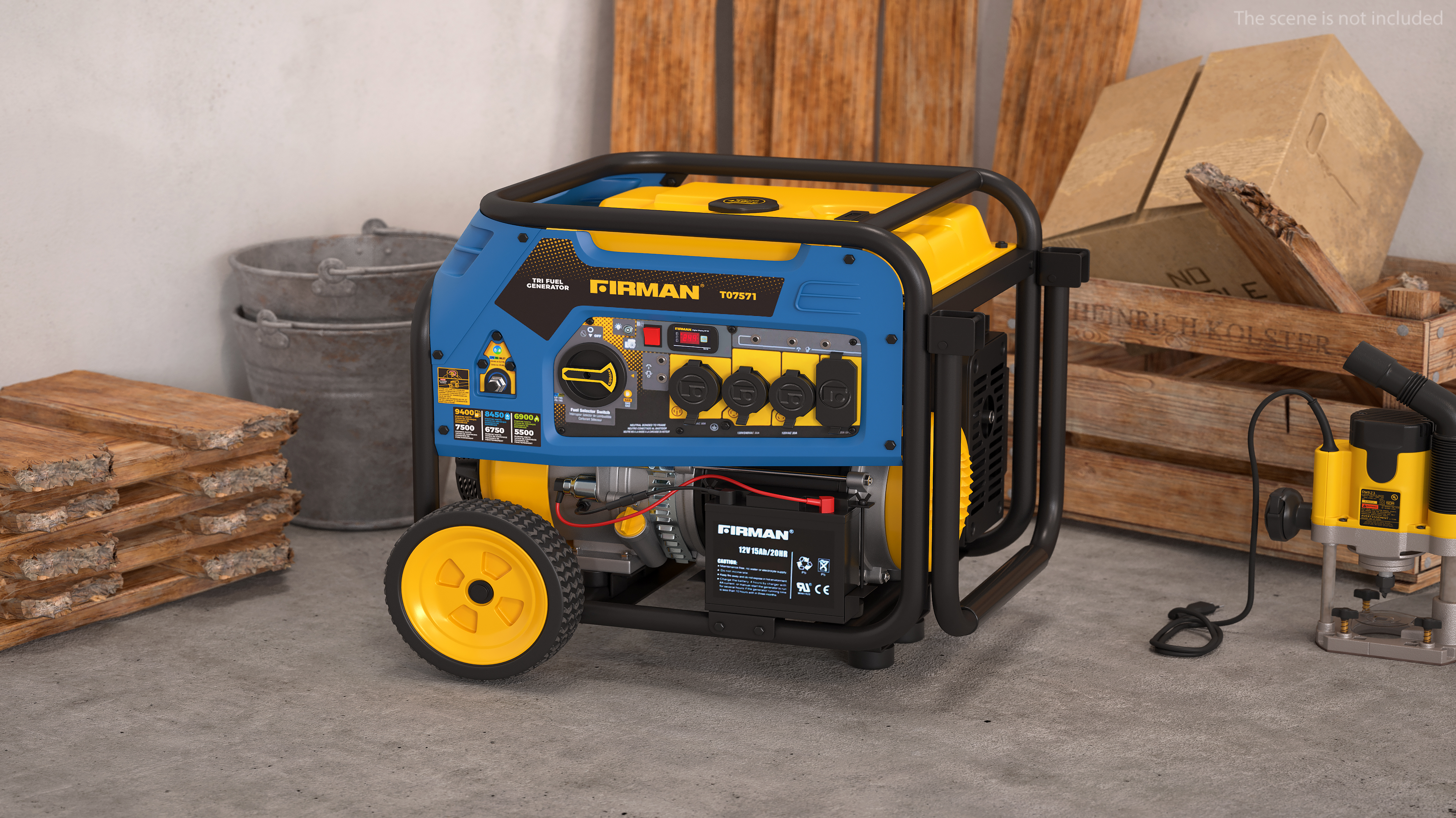 FIRMAN T07571 Tri Fuel Generator 3D