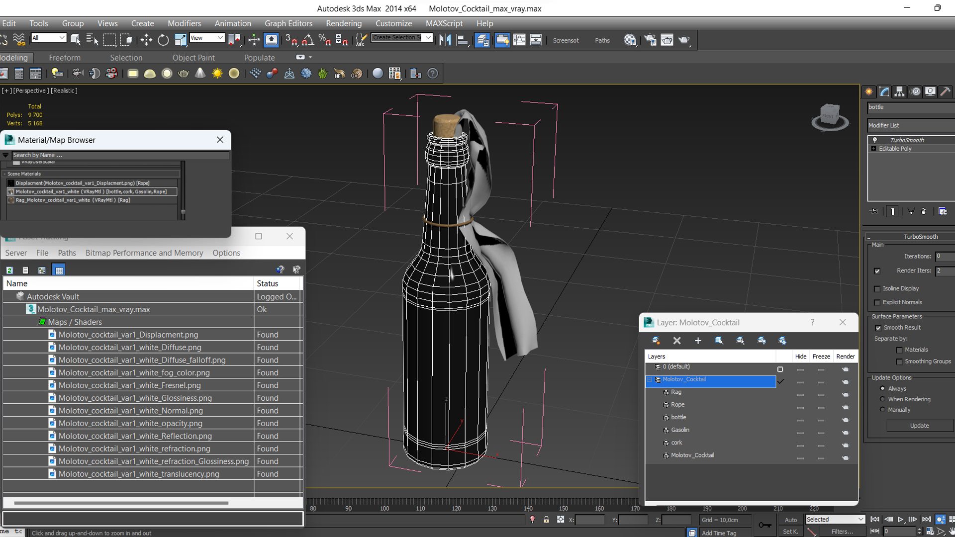 3D Molotov Cocktail