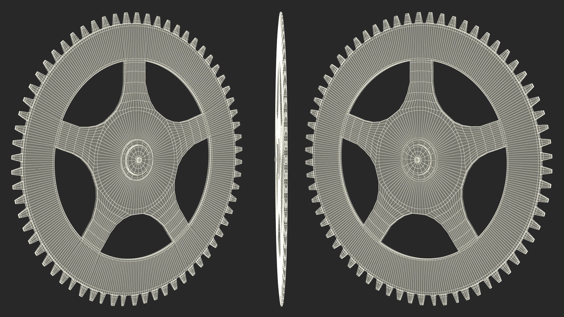 Clock Cogwheel 3D model