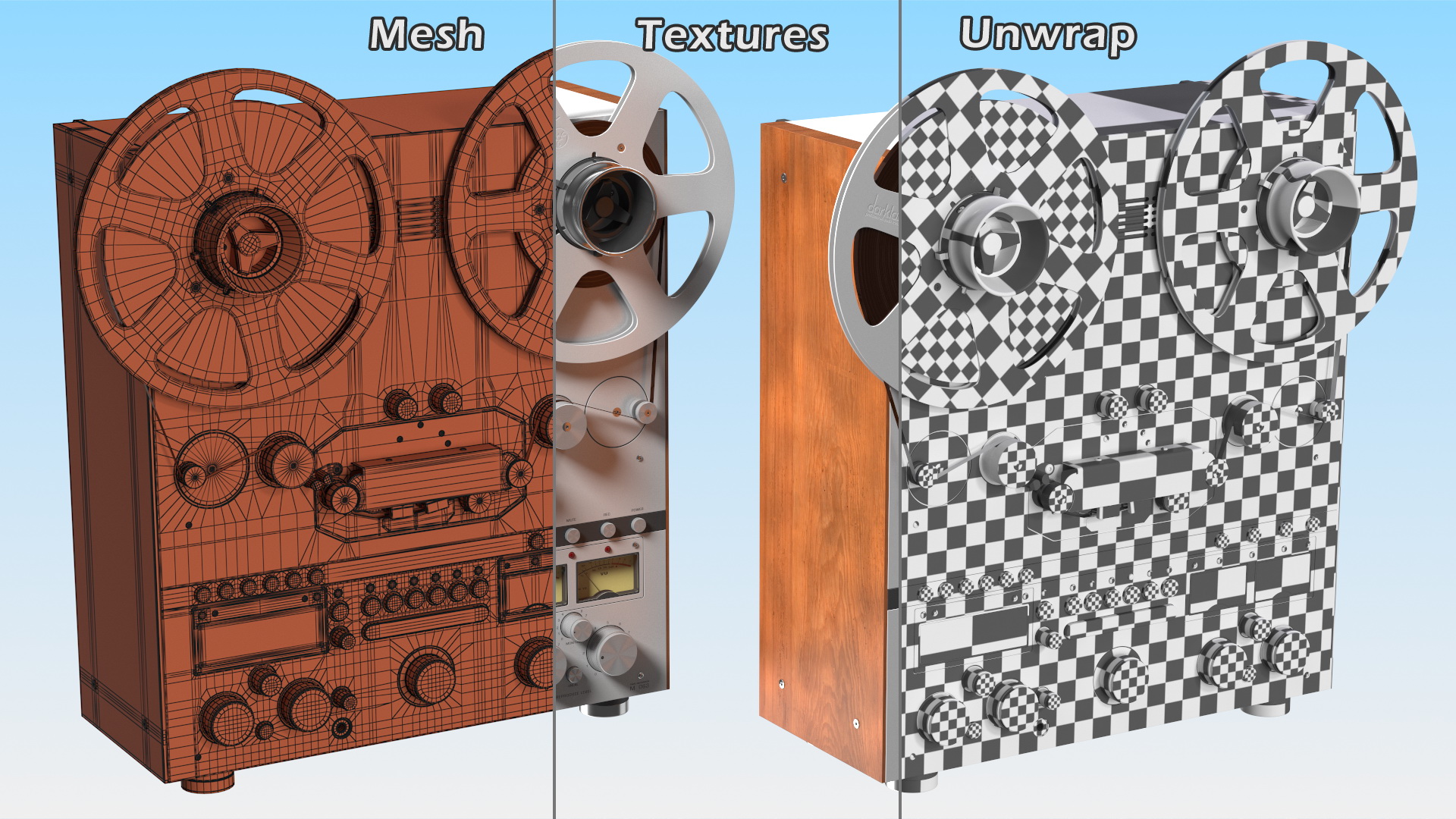 3D Open Reel Tape Machine M 063 H5