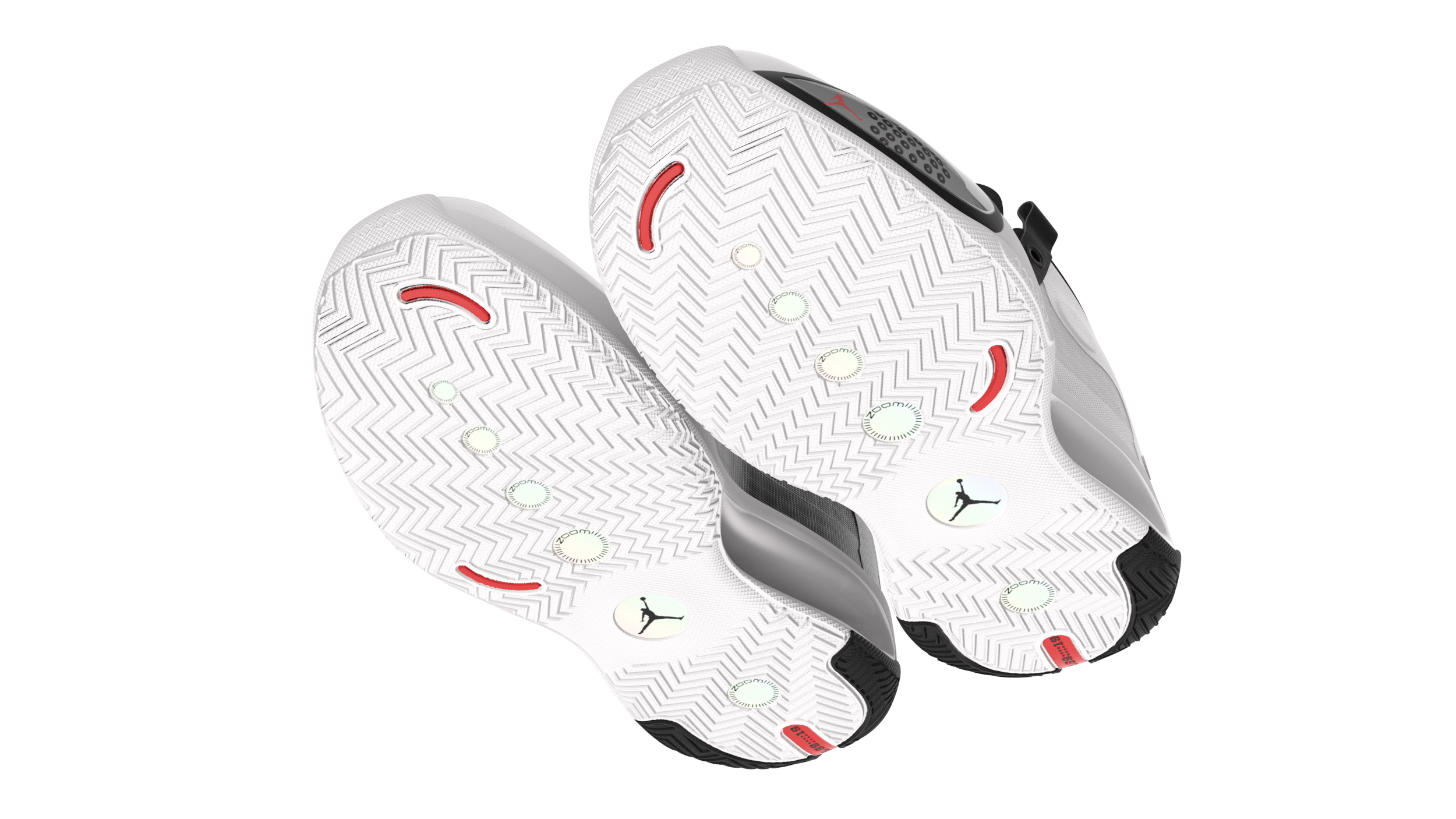 3D model Nike Air Jordan 34 XXXIV Bred White Black Red