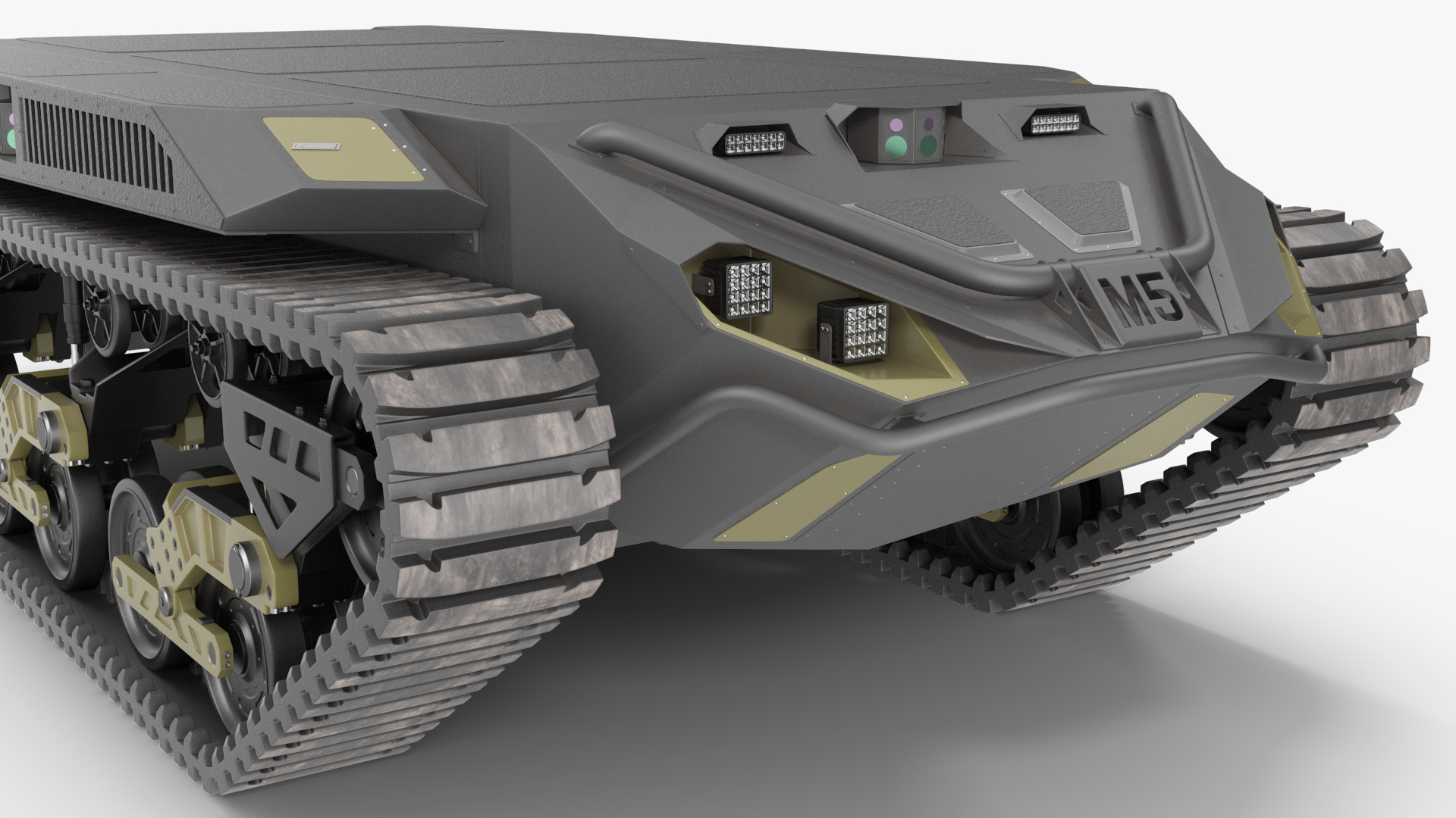 Ripsaw M5 Robotic Combat Vehicle Rigged 3D model