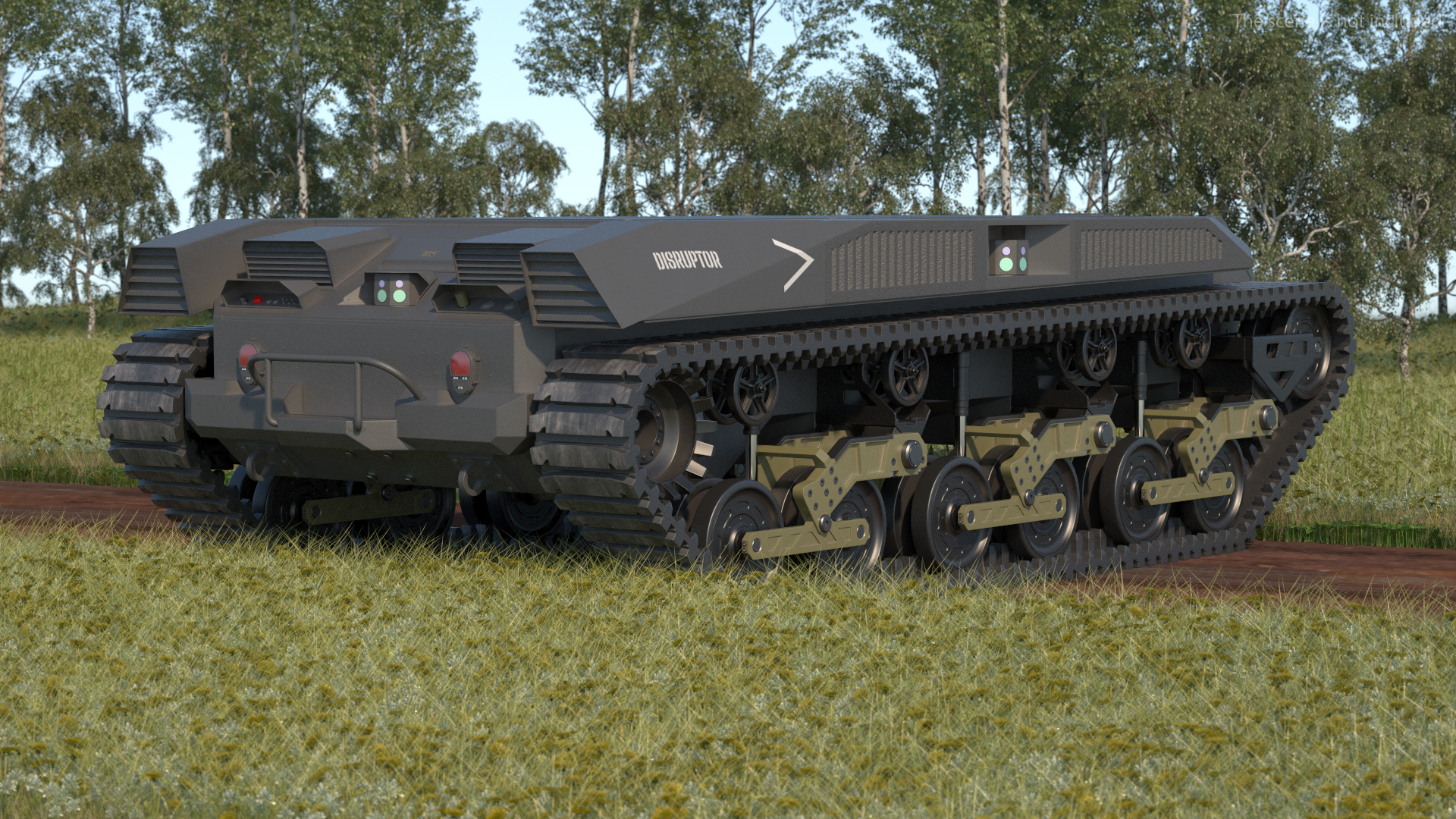 Ripsaw M5 Robotic Combat Vehicle Rigged 3D model