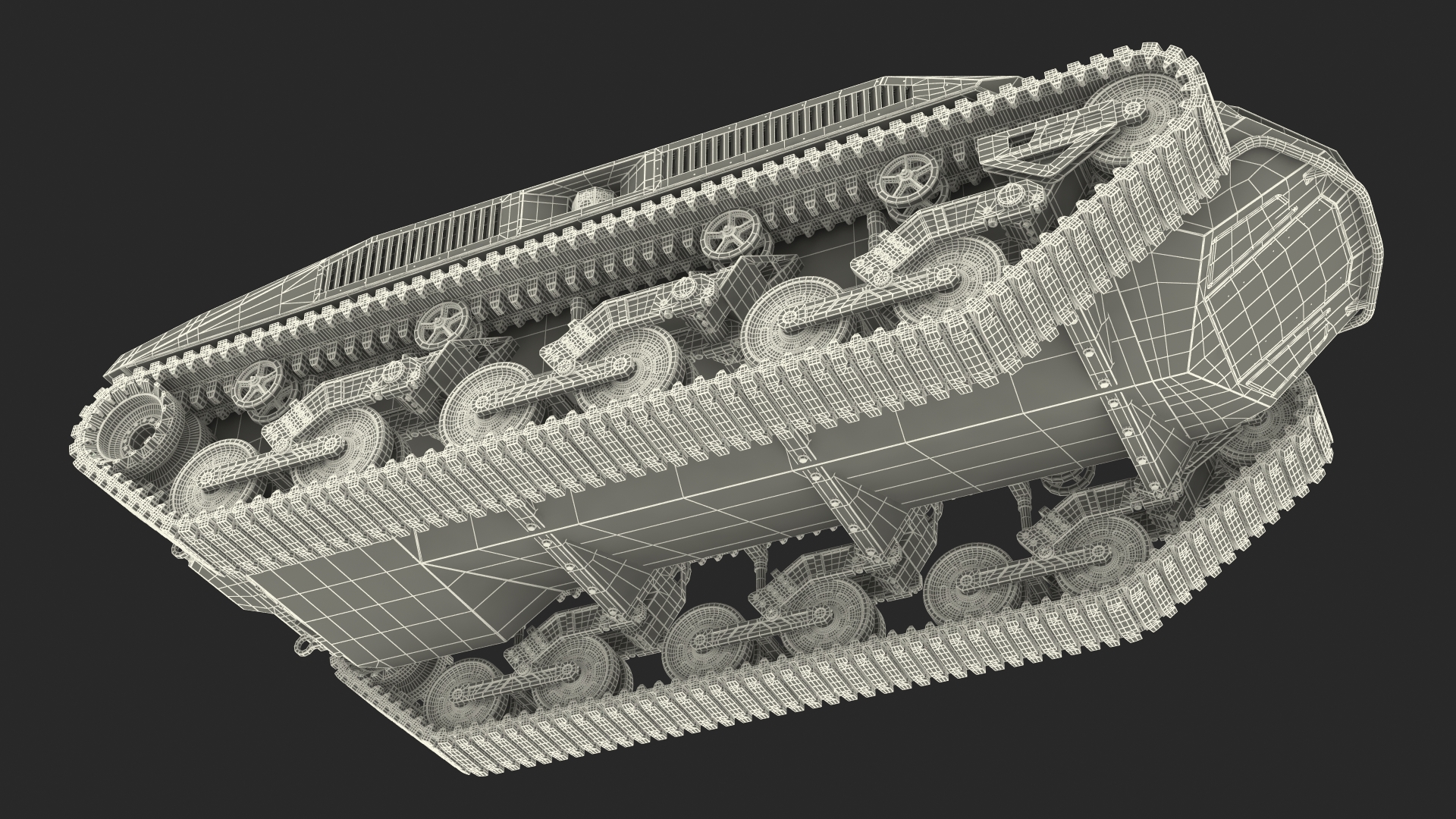 Ripsaw M5 Robotic Combat Vehicle Rigged 3D model