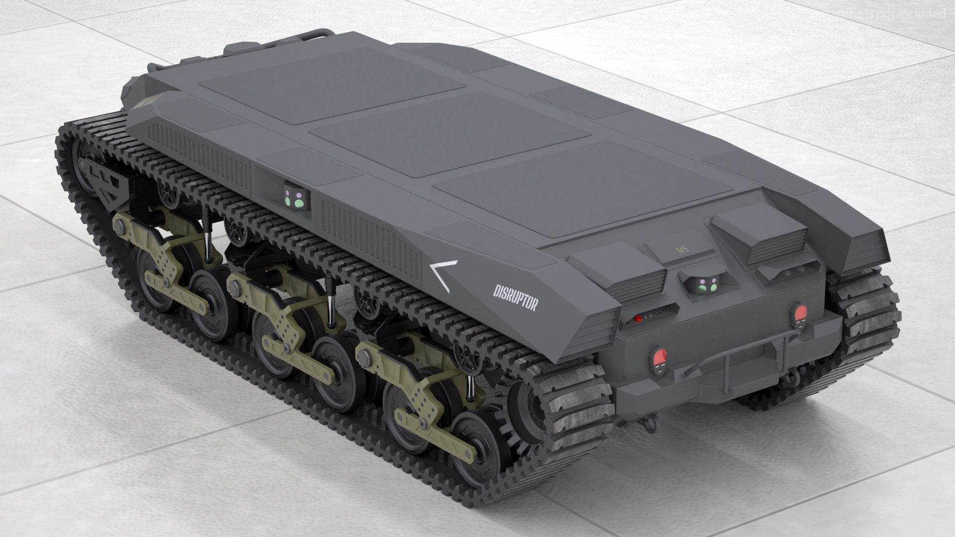 Ripsaw M5 Robotic Combat Vehicle Rigged 3D model