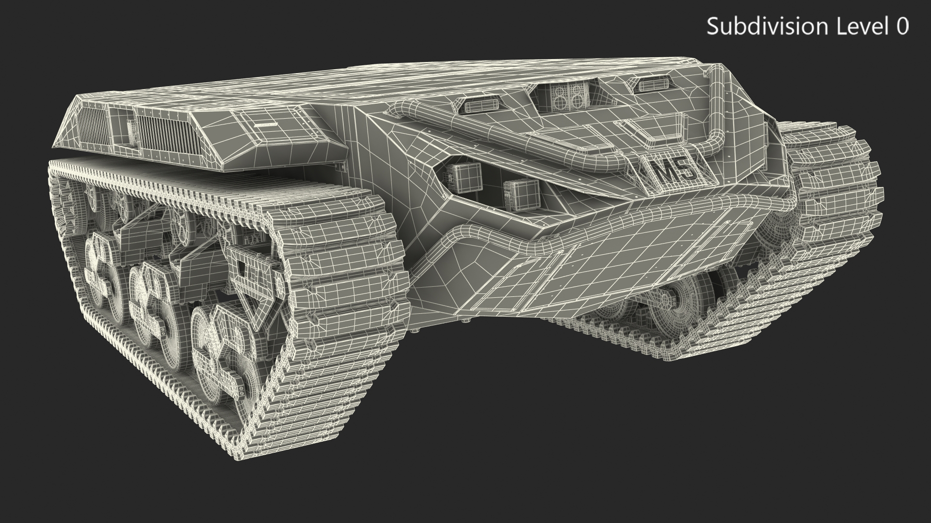 Ripsaw M5 Robotic Combat Vehicle Rigged 3D model