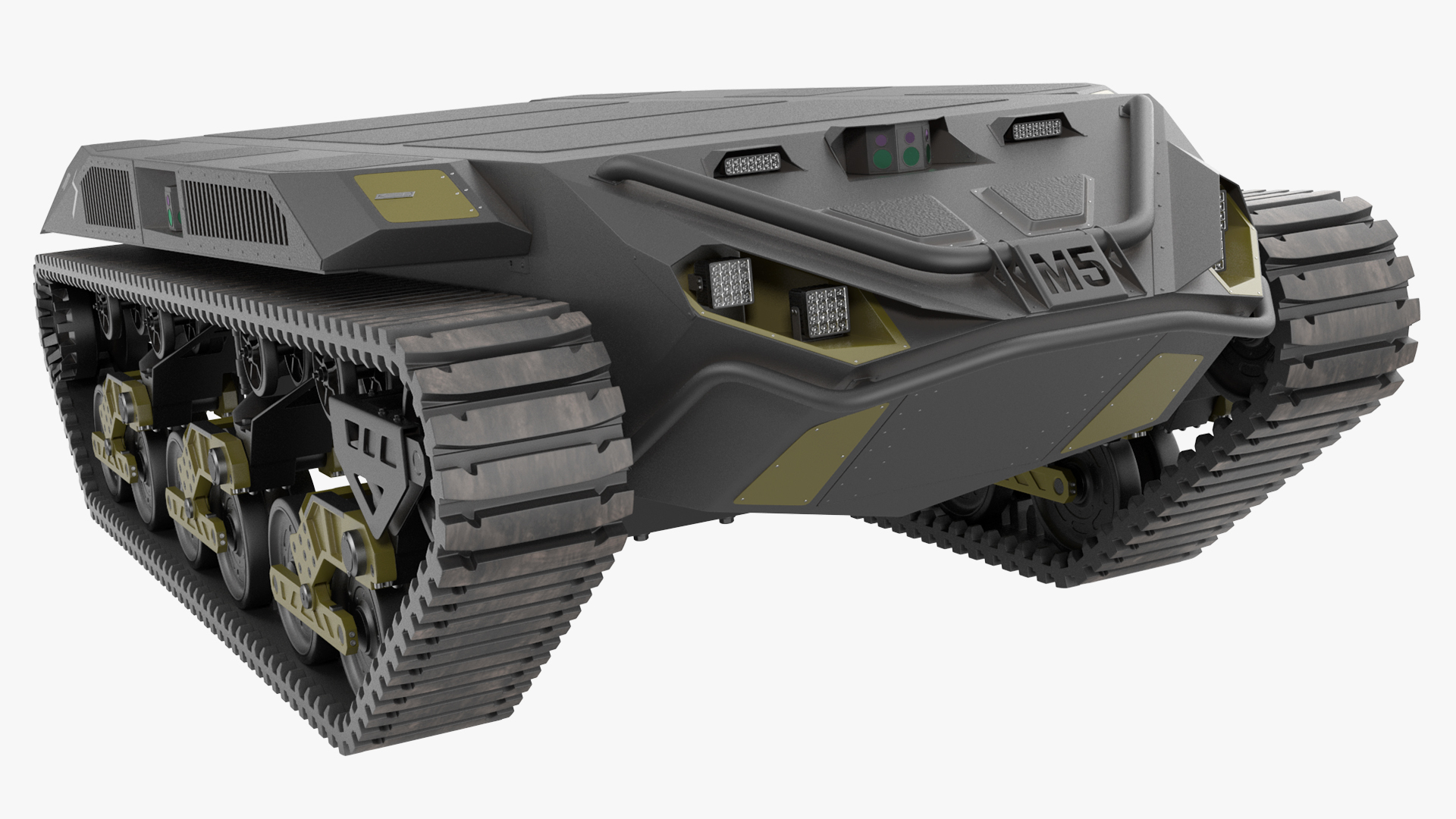 Ripsaw M5 Robotic Combat Vehicle Rigged 3D model