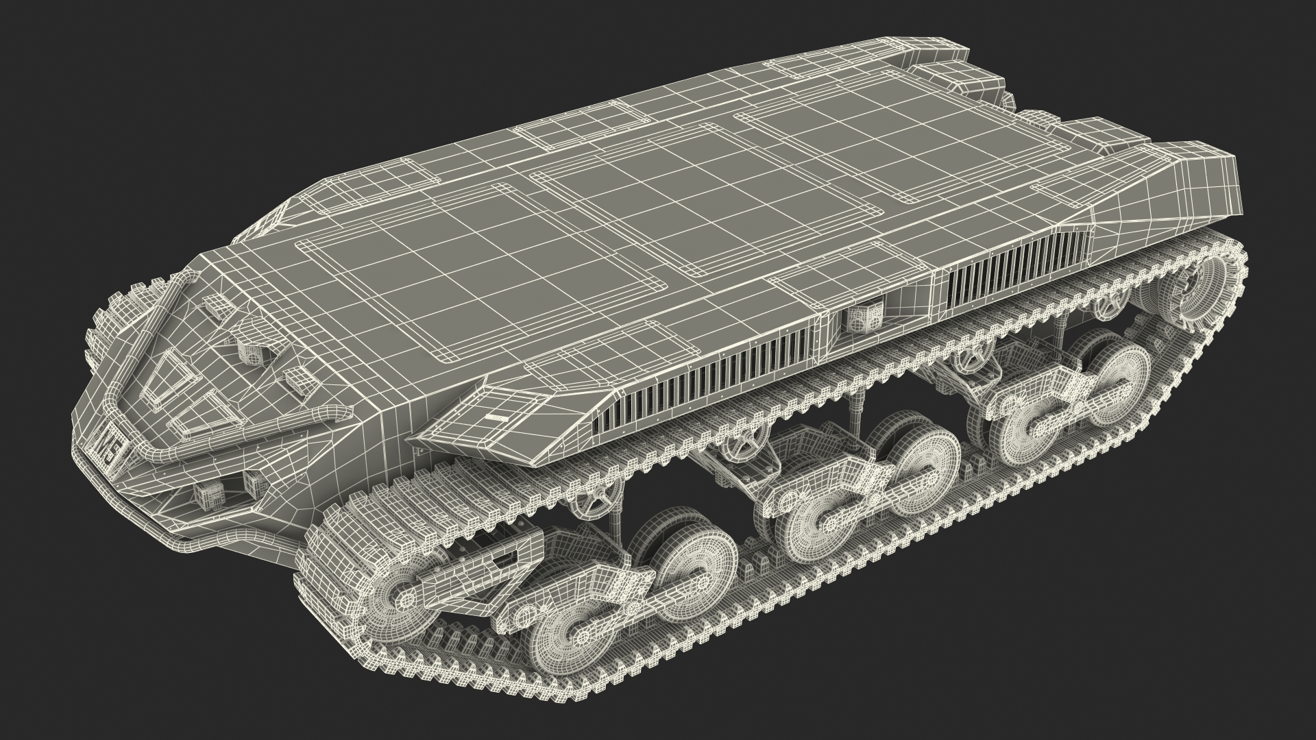 Ripsaw M5 Robotic Combat Vehicle Rigged 3D model