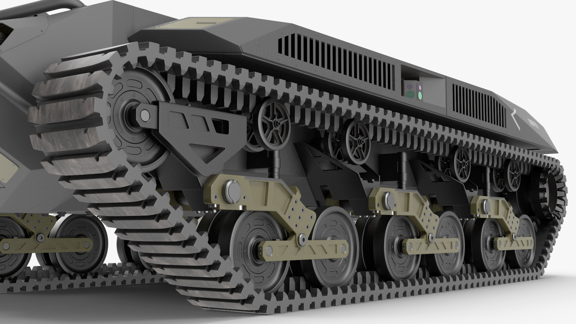 Ripsaw M5 Robotic Combat Vehicle Rigged 3D model