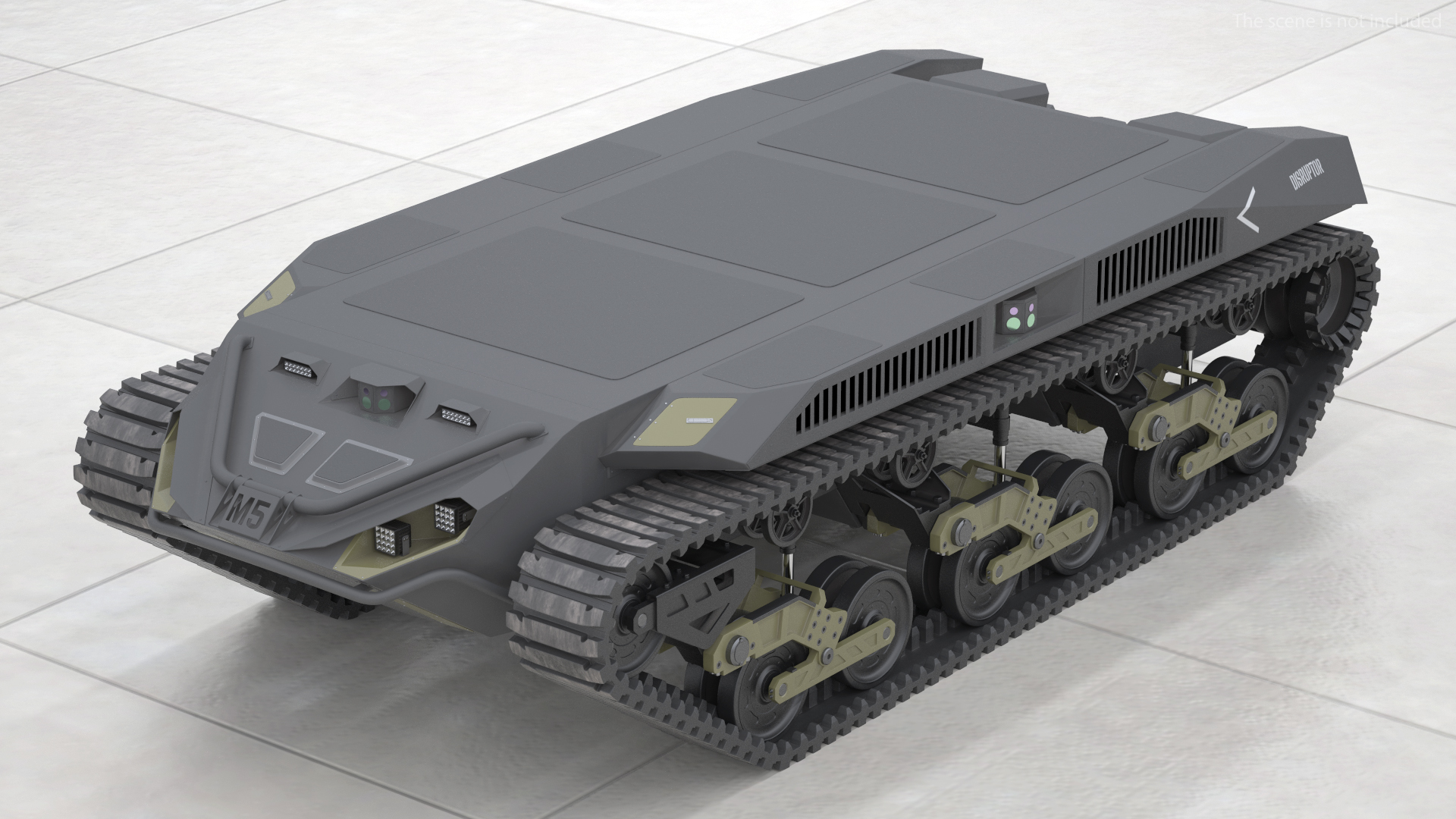 Ripsaw M5 Robotic Combat Vehicle Rigged 3D model