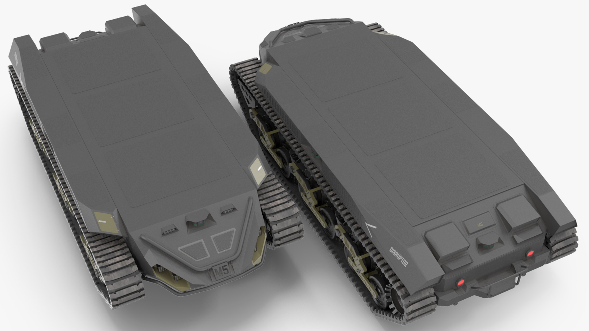 Ripsaw M5 Robotic Combat Vehicle Rigged 3D model