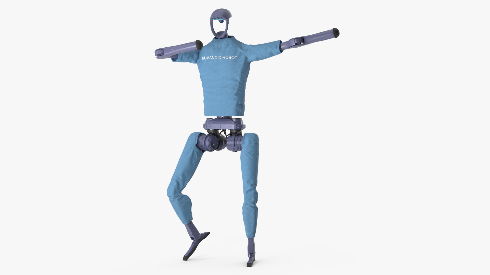 3D model Humanoid Robot in Dancing Pose