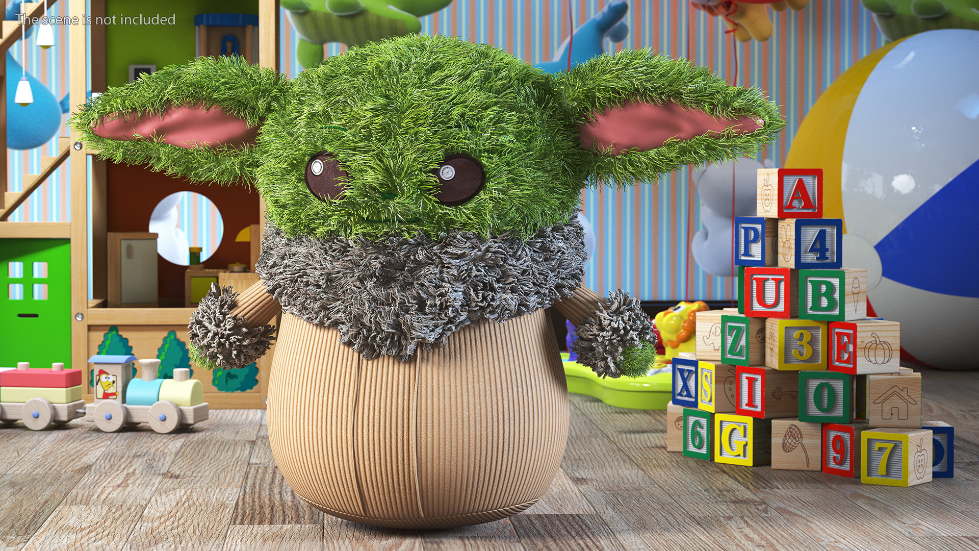 3D model Grogu Star Wars Plush Toy