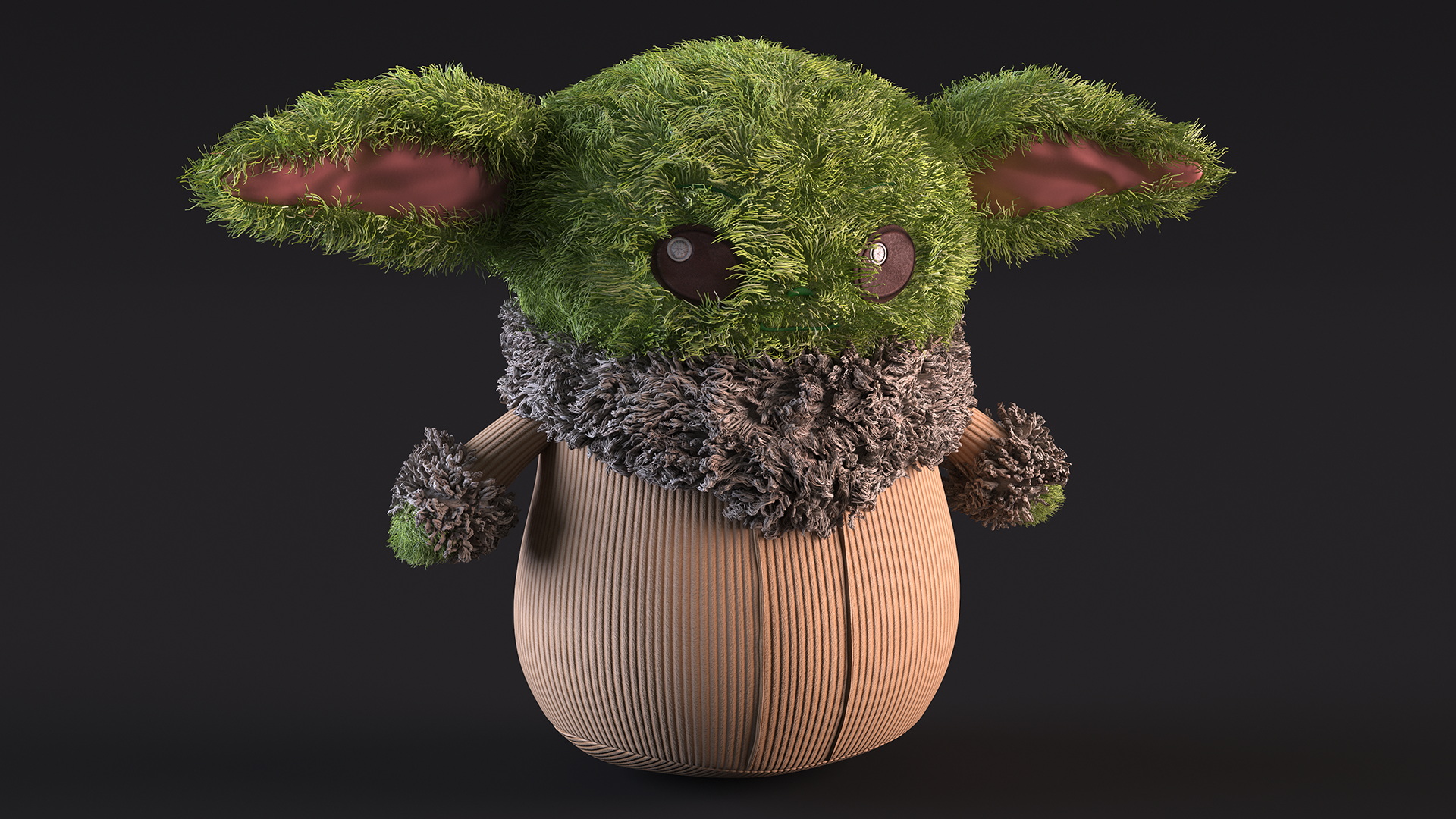 3D model Grogu Star Wars Plush Toy