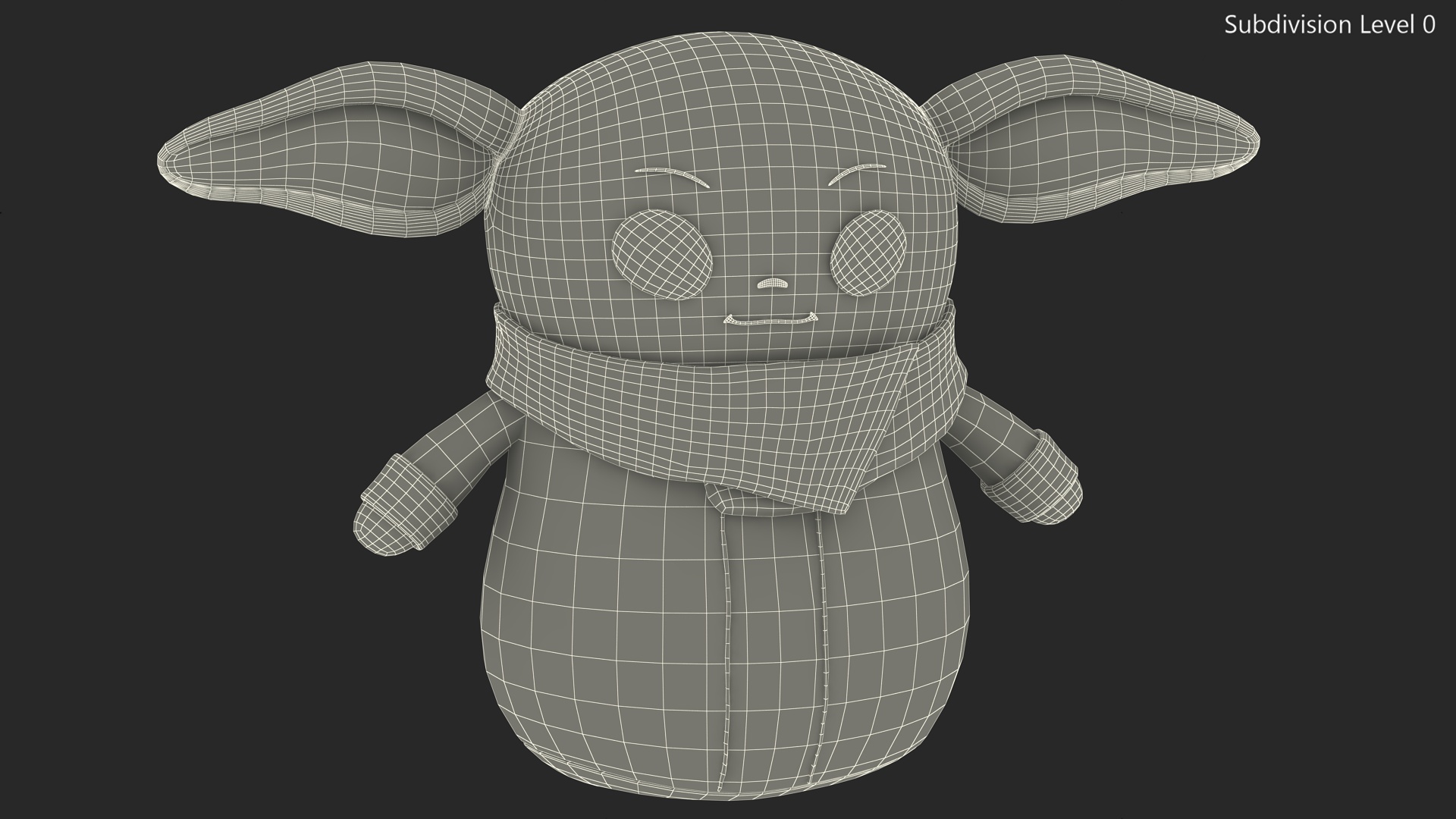 3D model Grogu Star Wars Plush Toy
