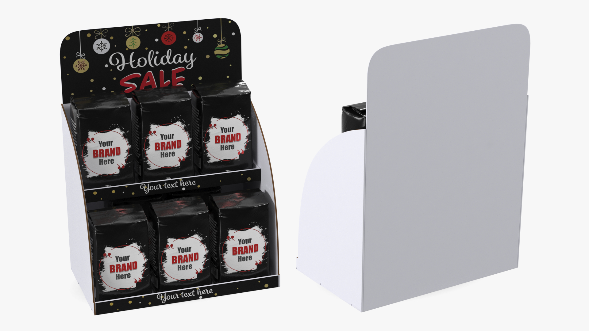 3D Holidays Coffee Sale Display model