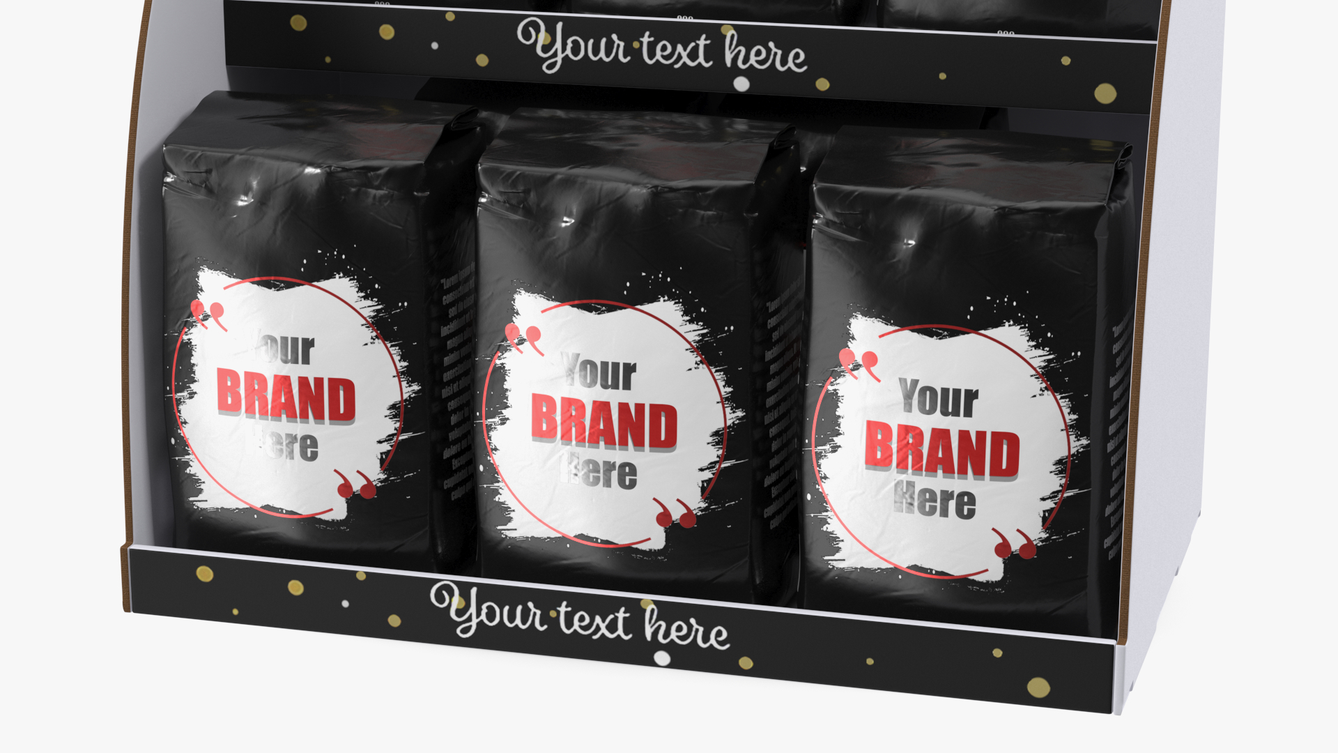3D Holidays Coffee Sale Display model