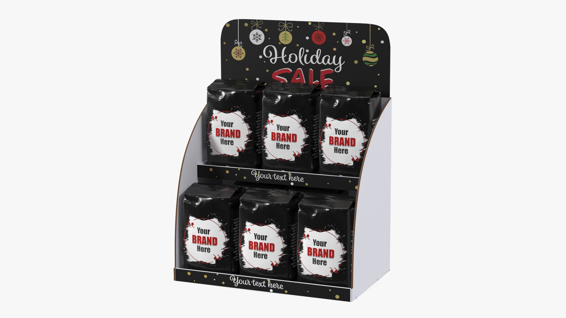 3D Holidays Coffee Sale Display model